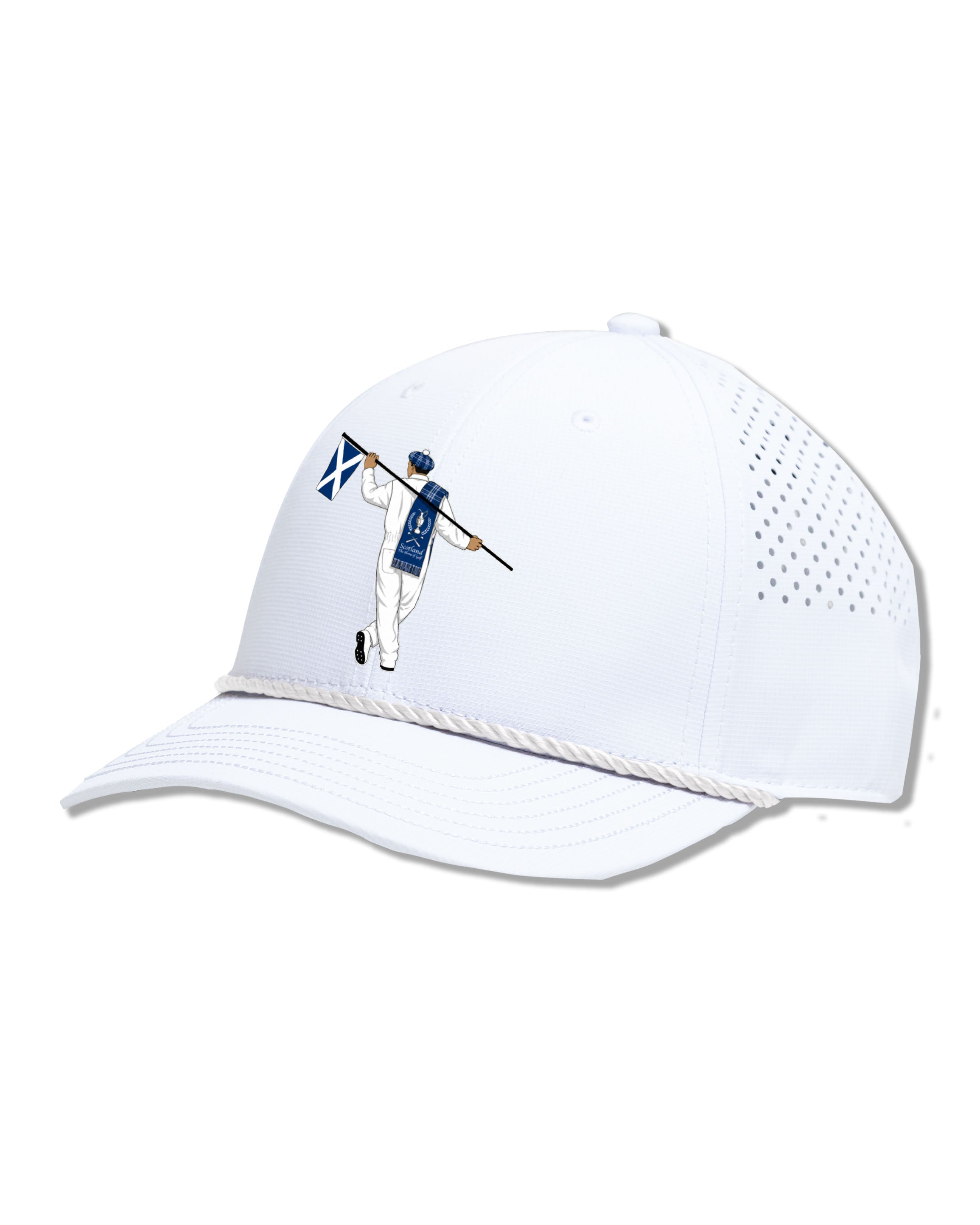 AOx Premium 6 Panel-Scottish Looper-White