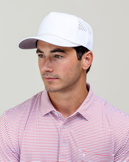 AOx Premium 5-Panel Hat - White