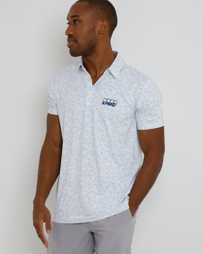 Alpine Polo KPMG - White/Niagara Mist/Glass Green