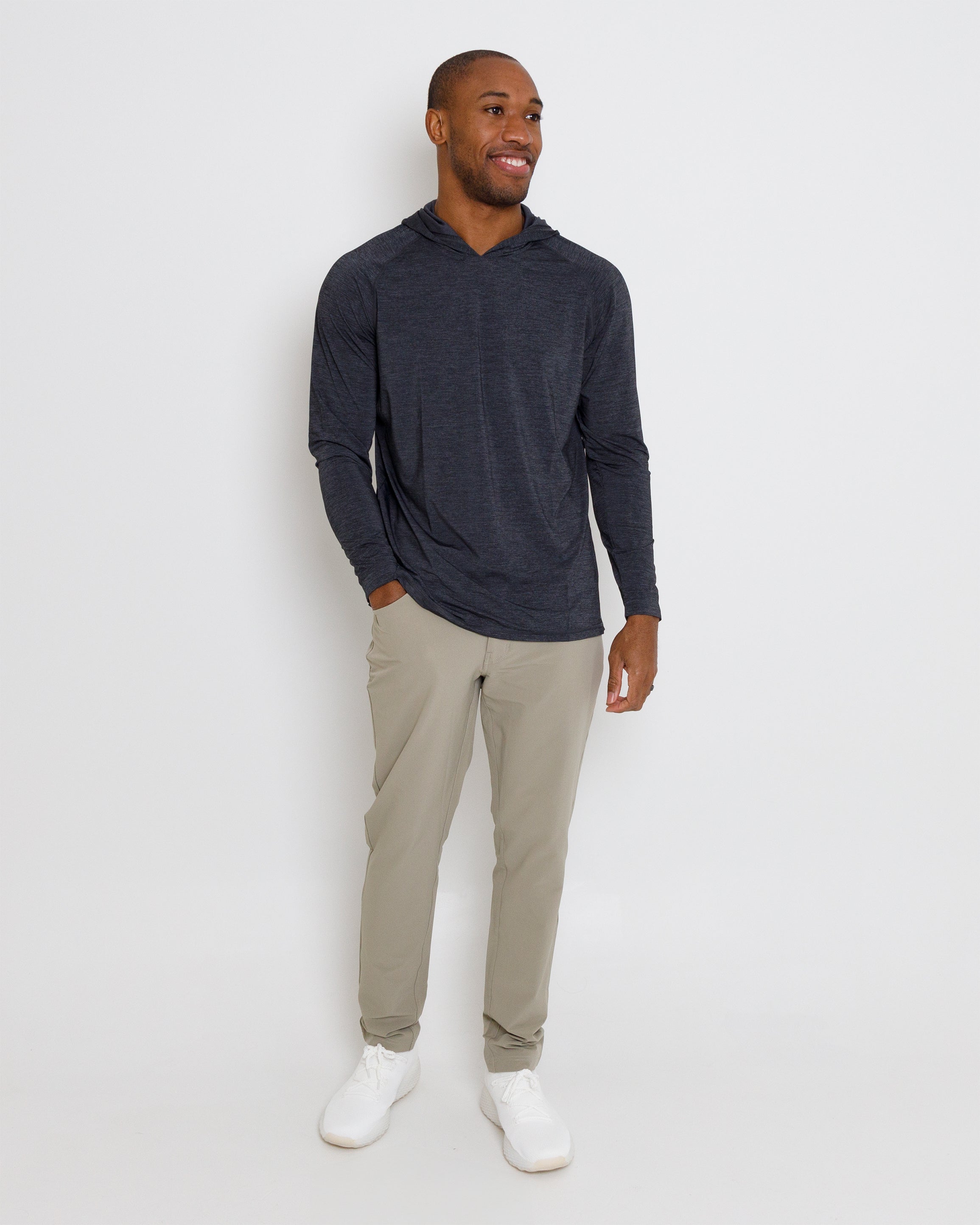 Anguilla Hoodie - Black Heather