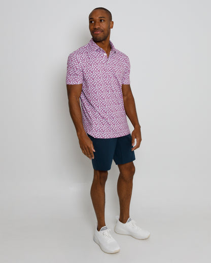 Arroyo Polo - Wild Aster/Steel/White