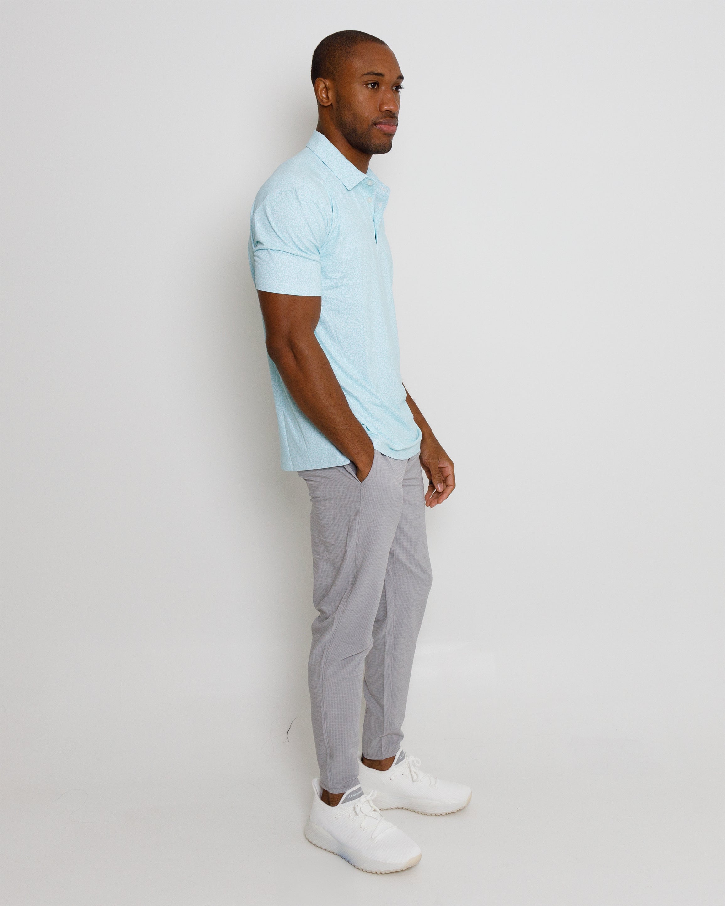 Bayou Polo - Bleached Aqua