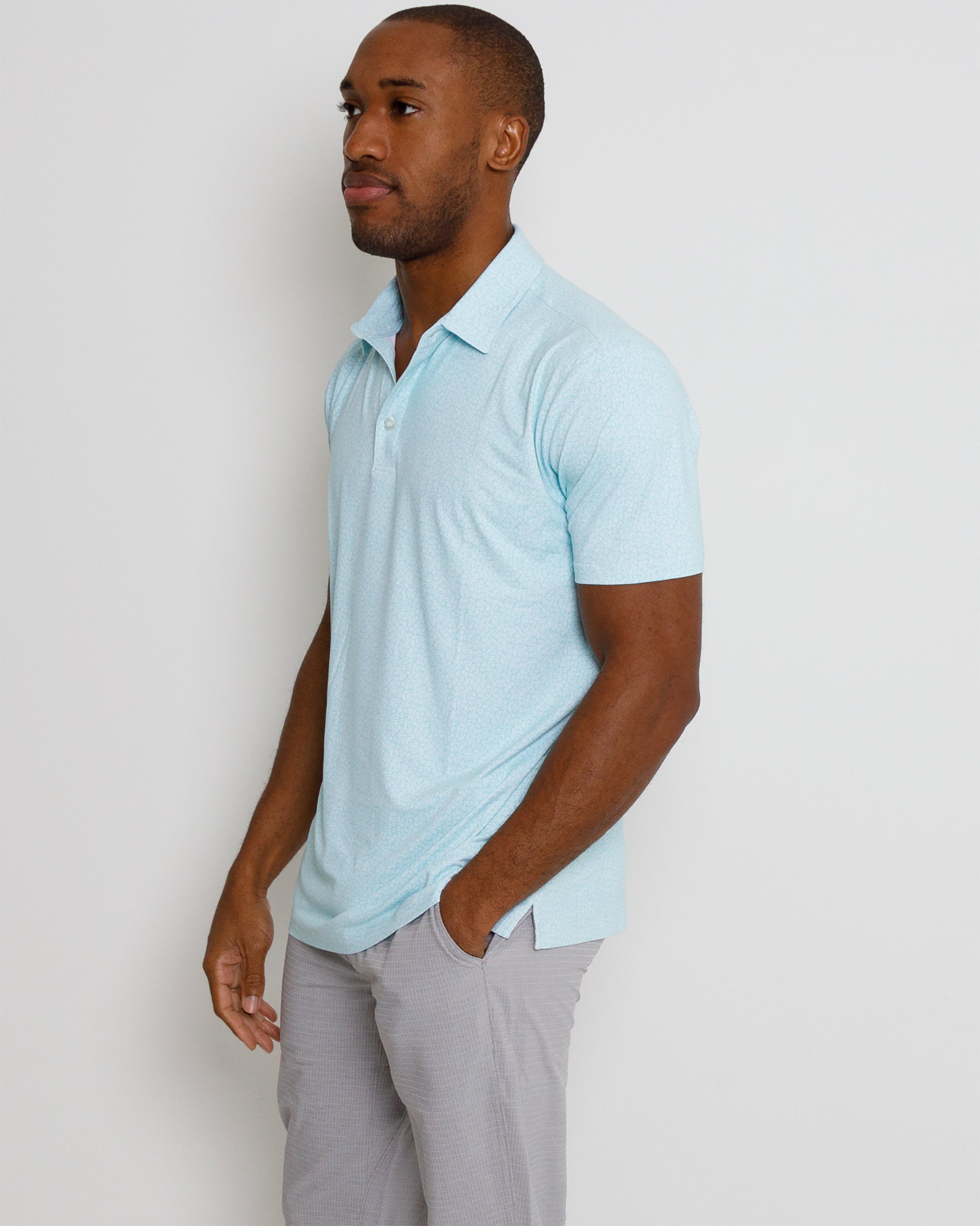 Bayou Polo - Bleached Aqua