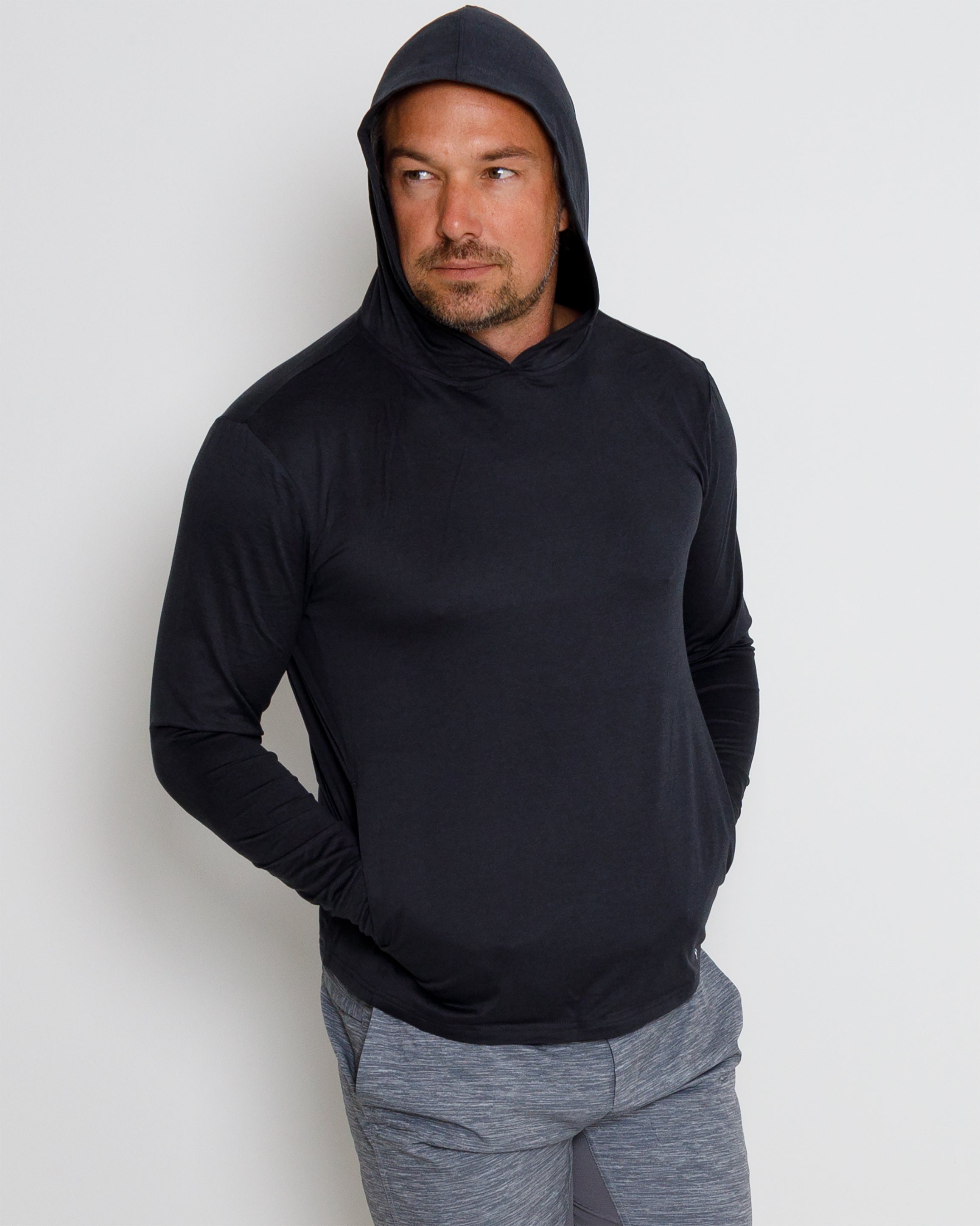 Blacks Beach Hoodie - Black Heather