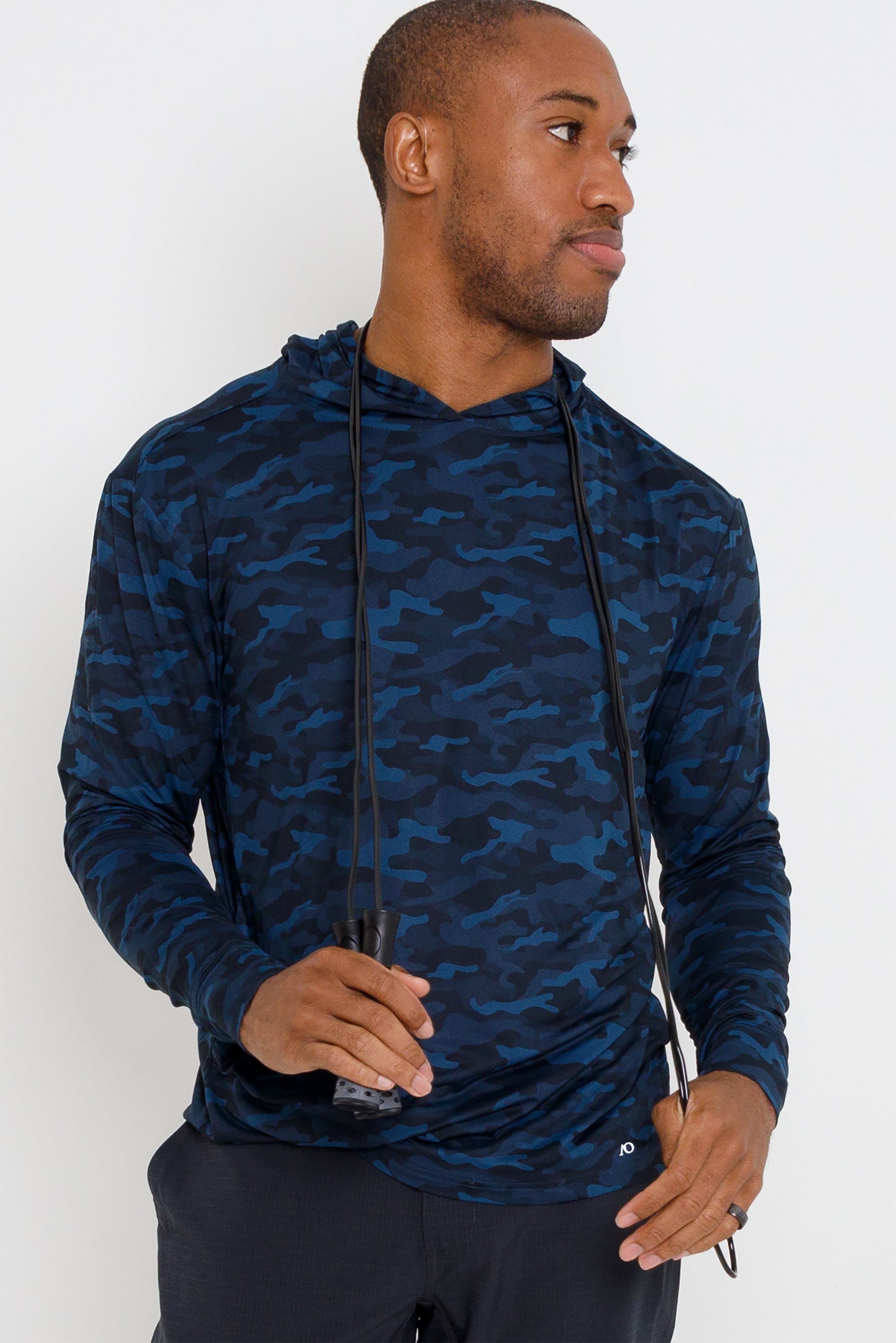 Blacks Beach Hoodie - Dark Blue Sea Camo