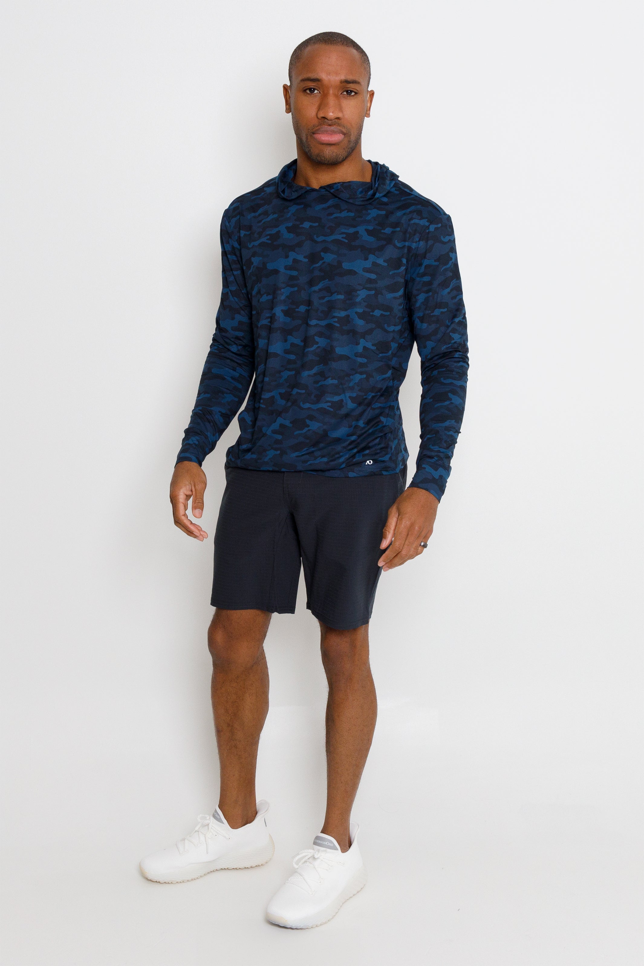 Blacks Beach Hoodie - Dark Blue Sea Camo