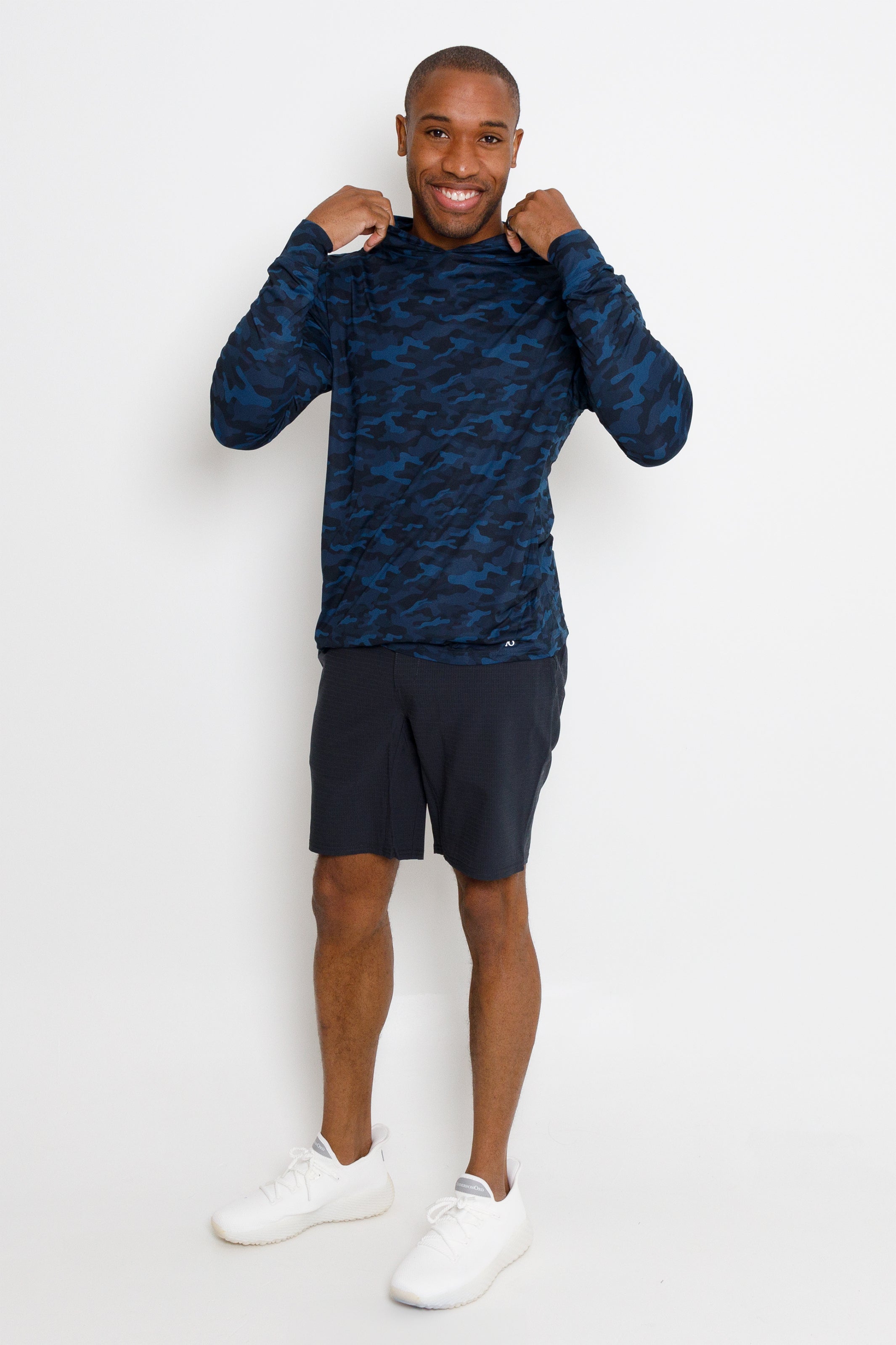 Blacks Beach Hoodie - Dark Blue Sea Camo