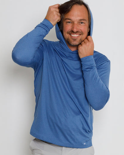 Blacks Beach Hoodie - Federal Blue Heather
