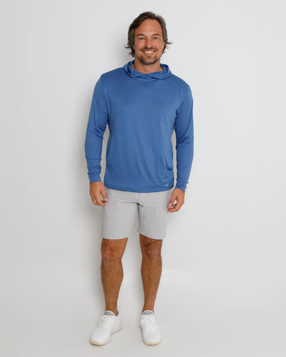 Blacks Beach Hoodie - Federal Blue Heather