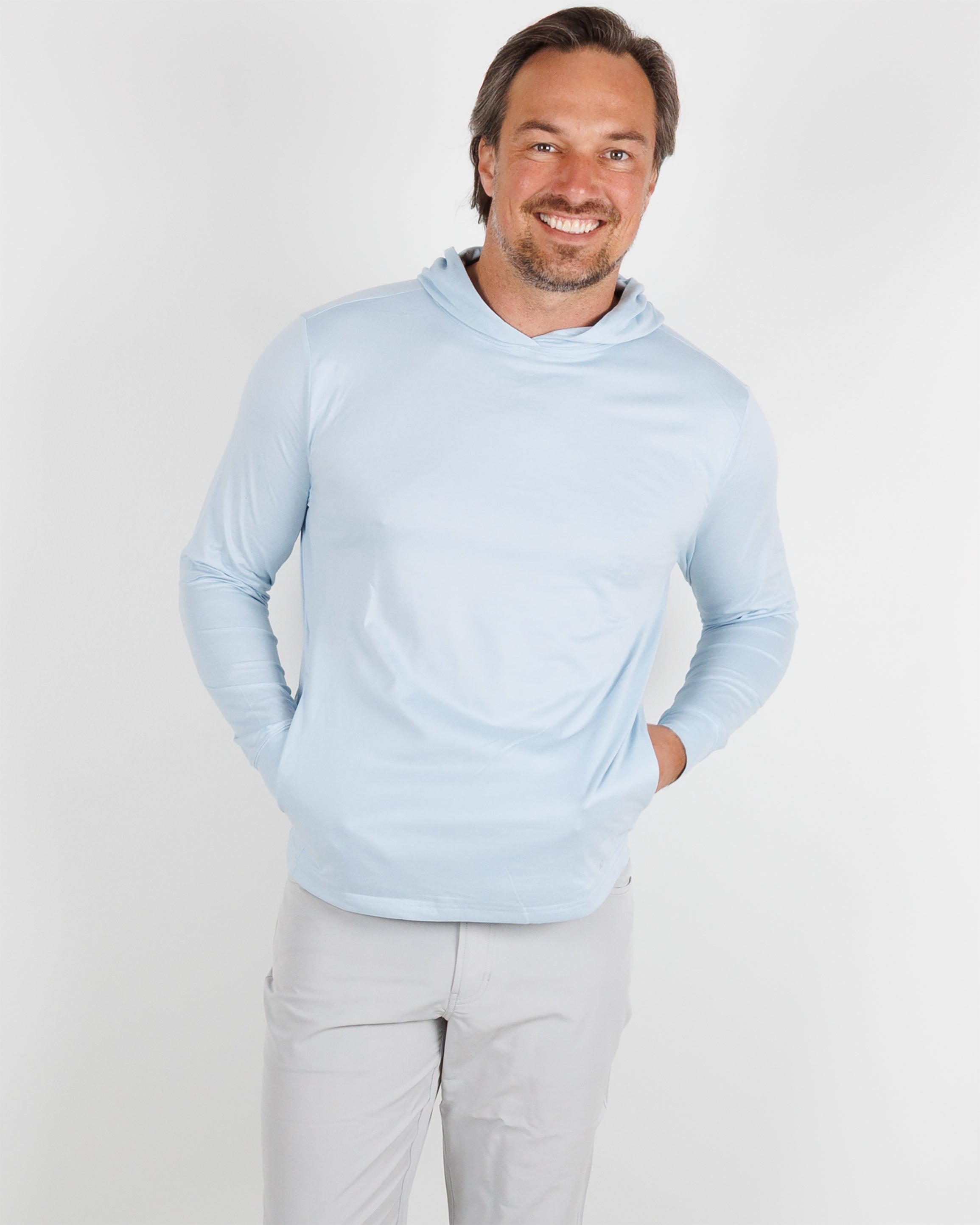 Blacks Beach Hoodie - Sky Heather