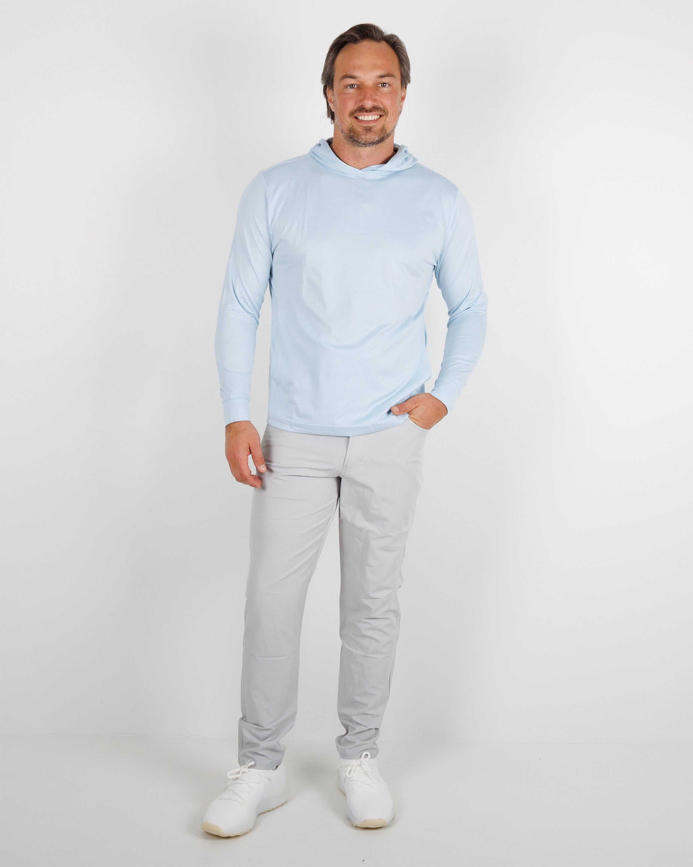 Blacks Beach Hoodie - Sky Heather