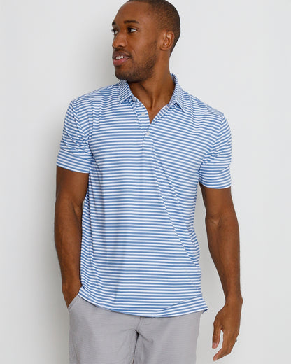 Brooks Polo - HTR Federal Blue/HTR Blue Fog