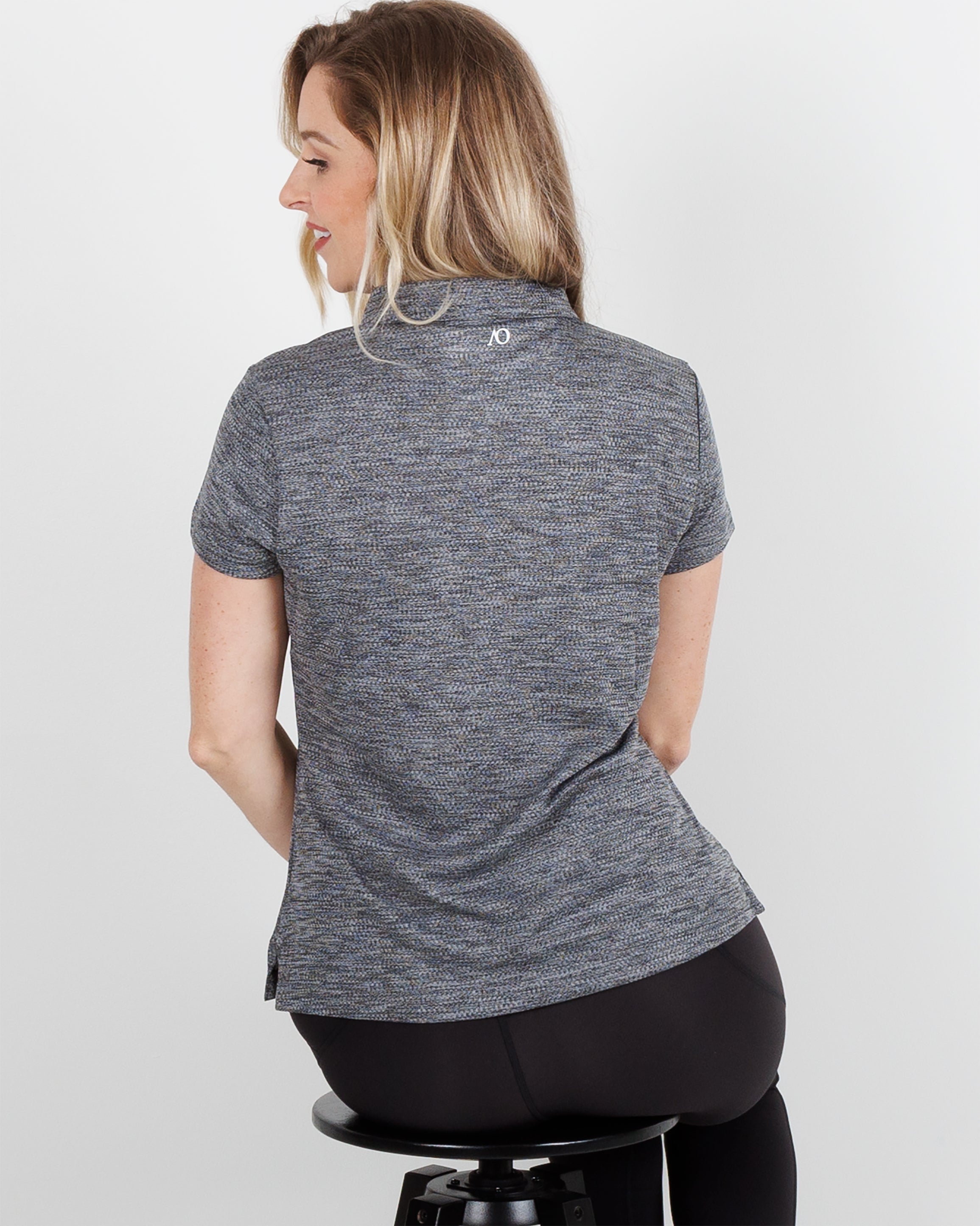 Ladies BRRR Polo - Black Heather