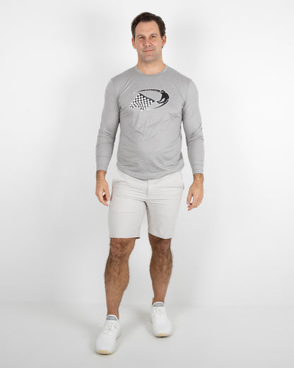 Butter T LS AO Racing - Grey Heather