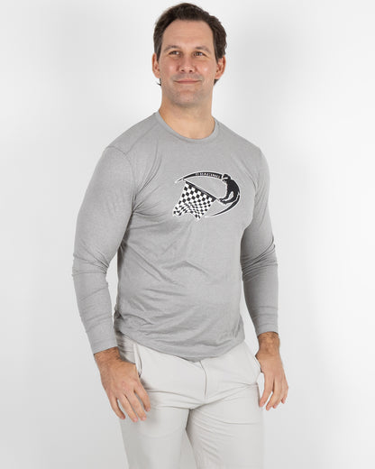Butter T LS AO Racing - Grey Heather