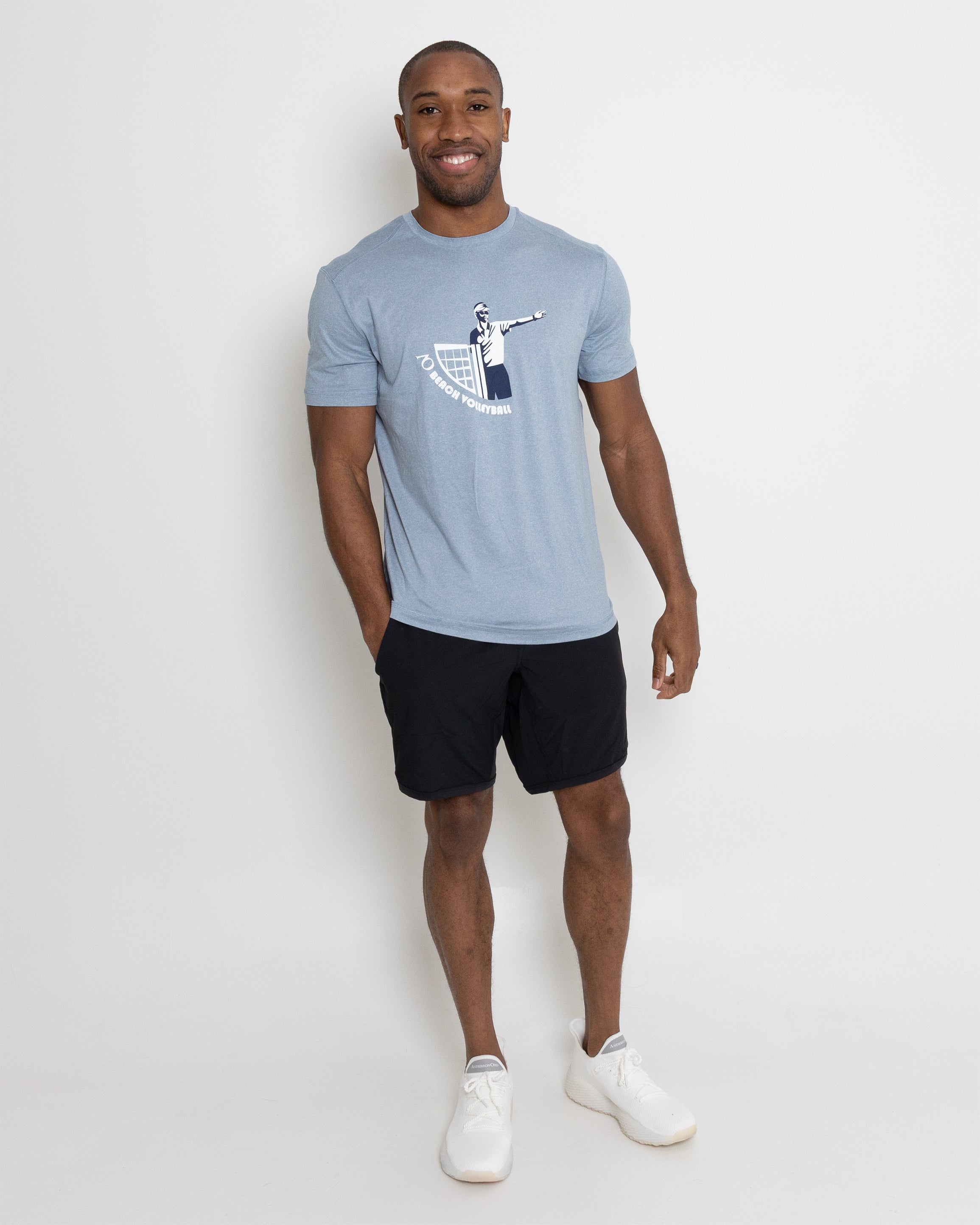 Butter T Beach Volleyball - Blue Fog Heather