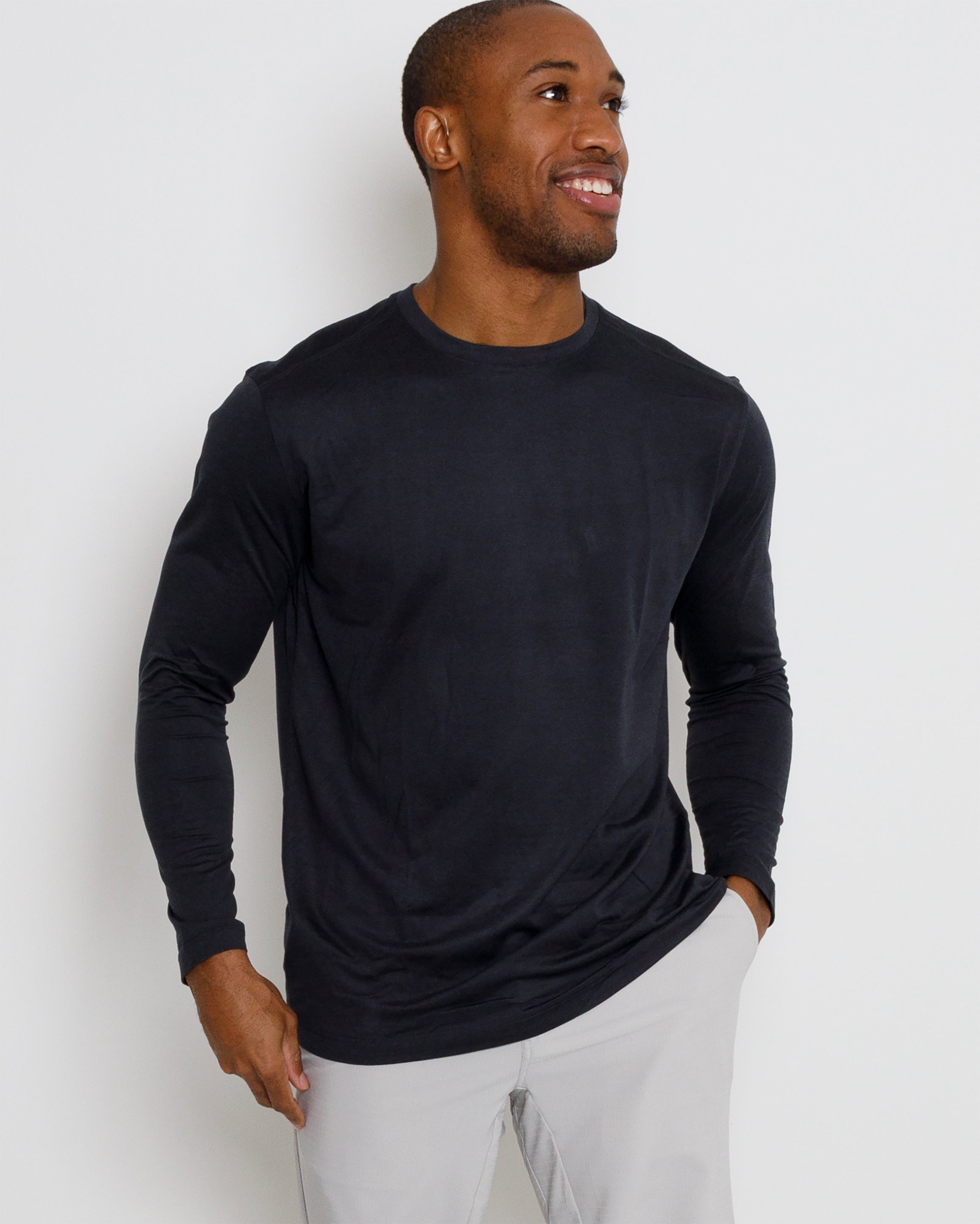 Butter T Long Sleeve - Black Heather