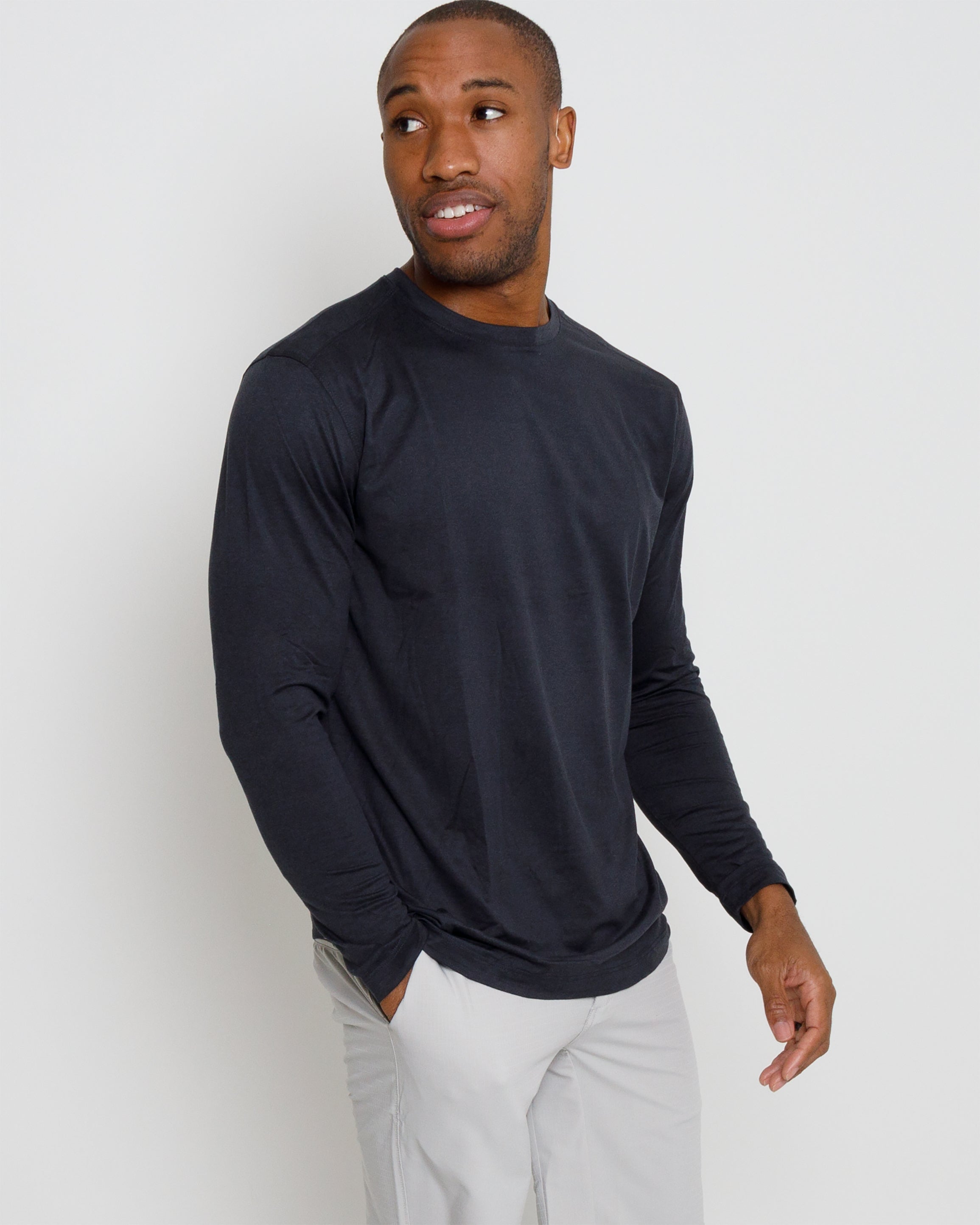 Butter T Long Sleeve - Black Heather