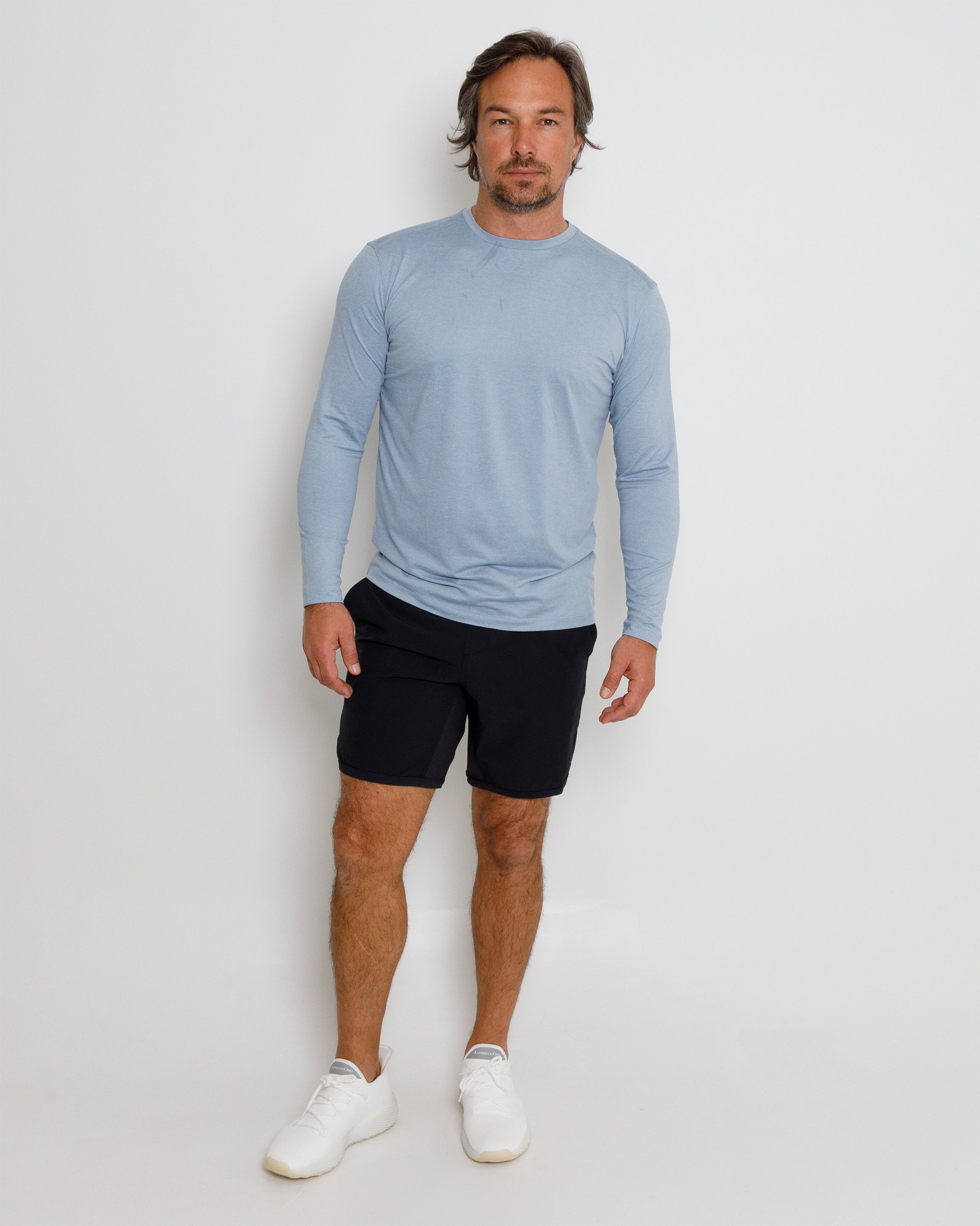 Butter T Long Sleeve - Blue Fog Heather