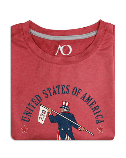 Butter T-Uncle Sam Looper-250-Earth Red Heather