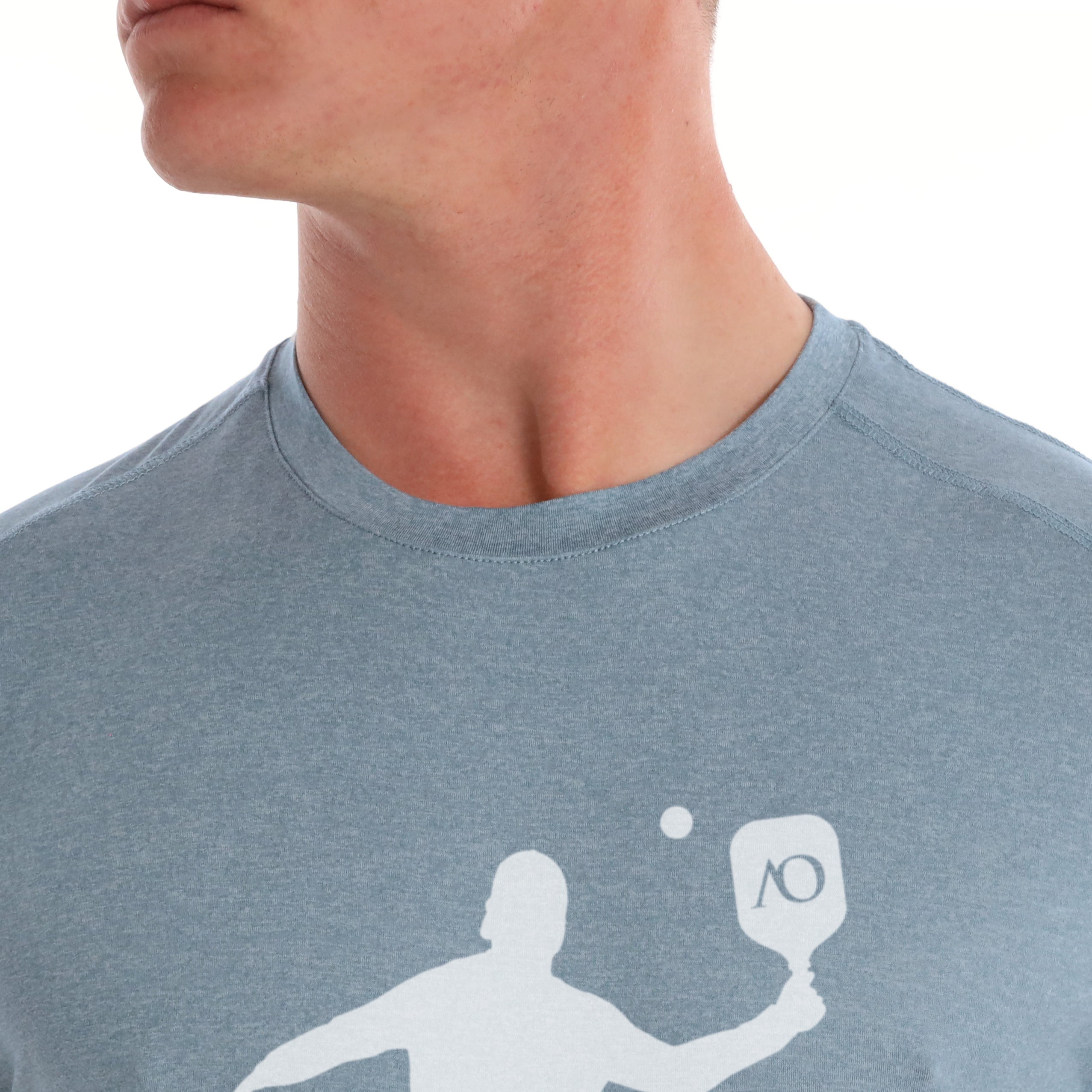 Butter T Pickleball Silhouette - Blue Fog Heather