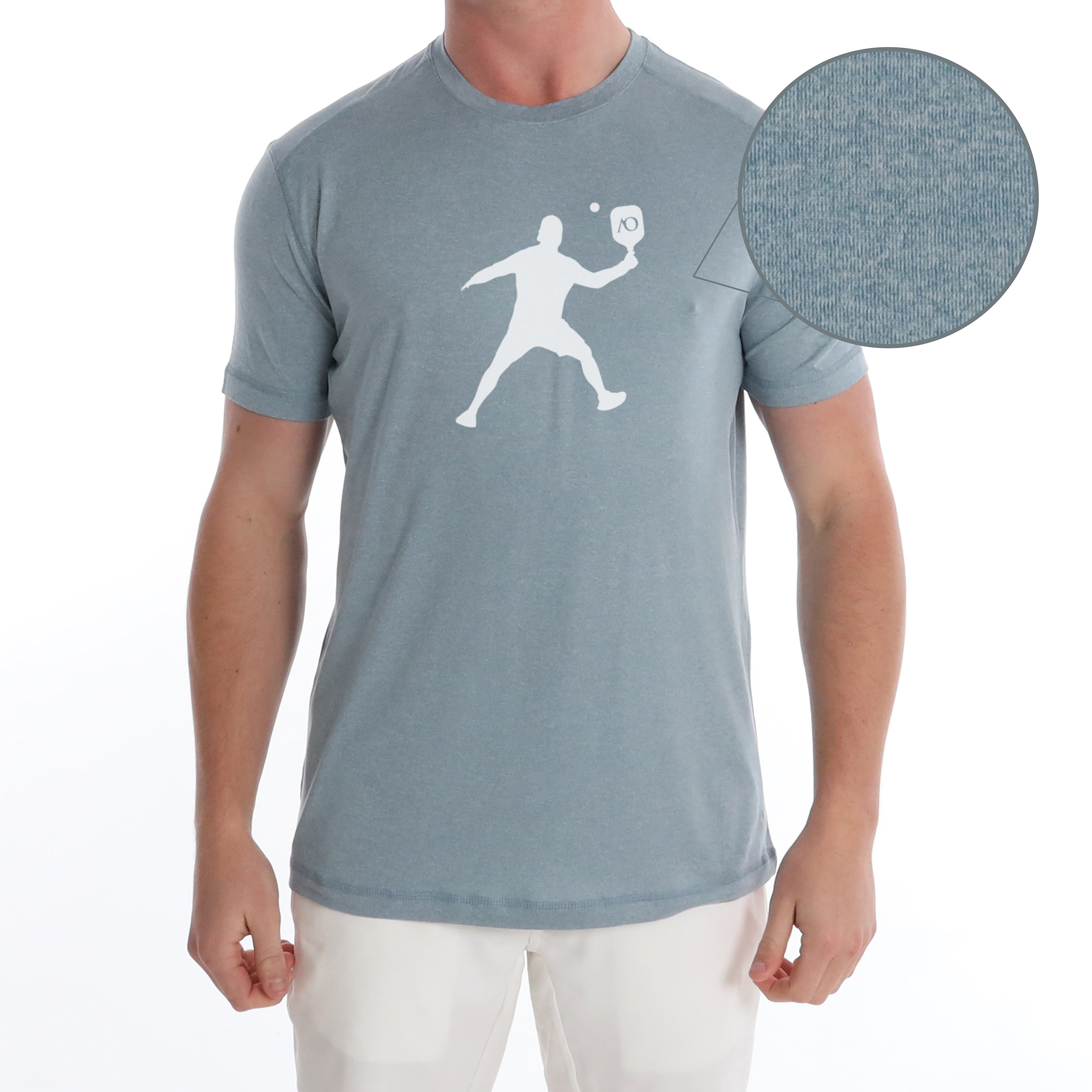 Butter T Pickleball Silhouette - Blue Fog Heather