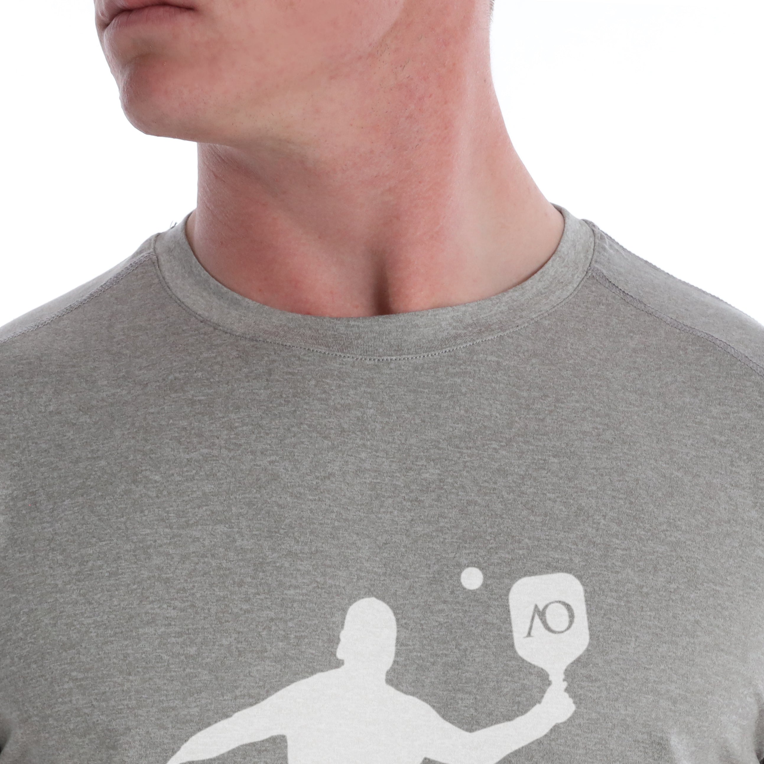 Butter T Pickleball Silhouette - Grey Heather