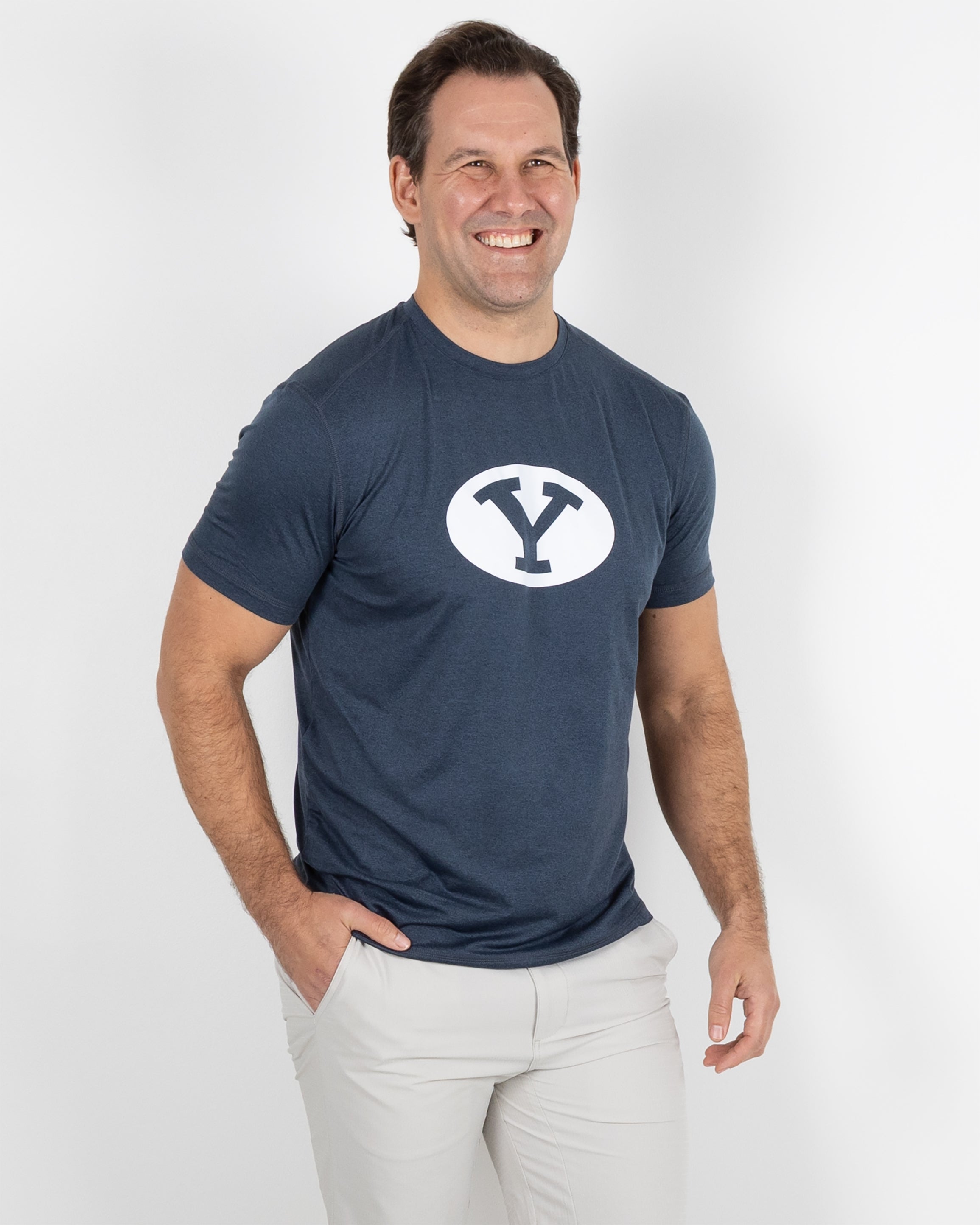 Butter T Oval Y - Navy Heather