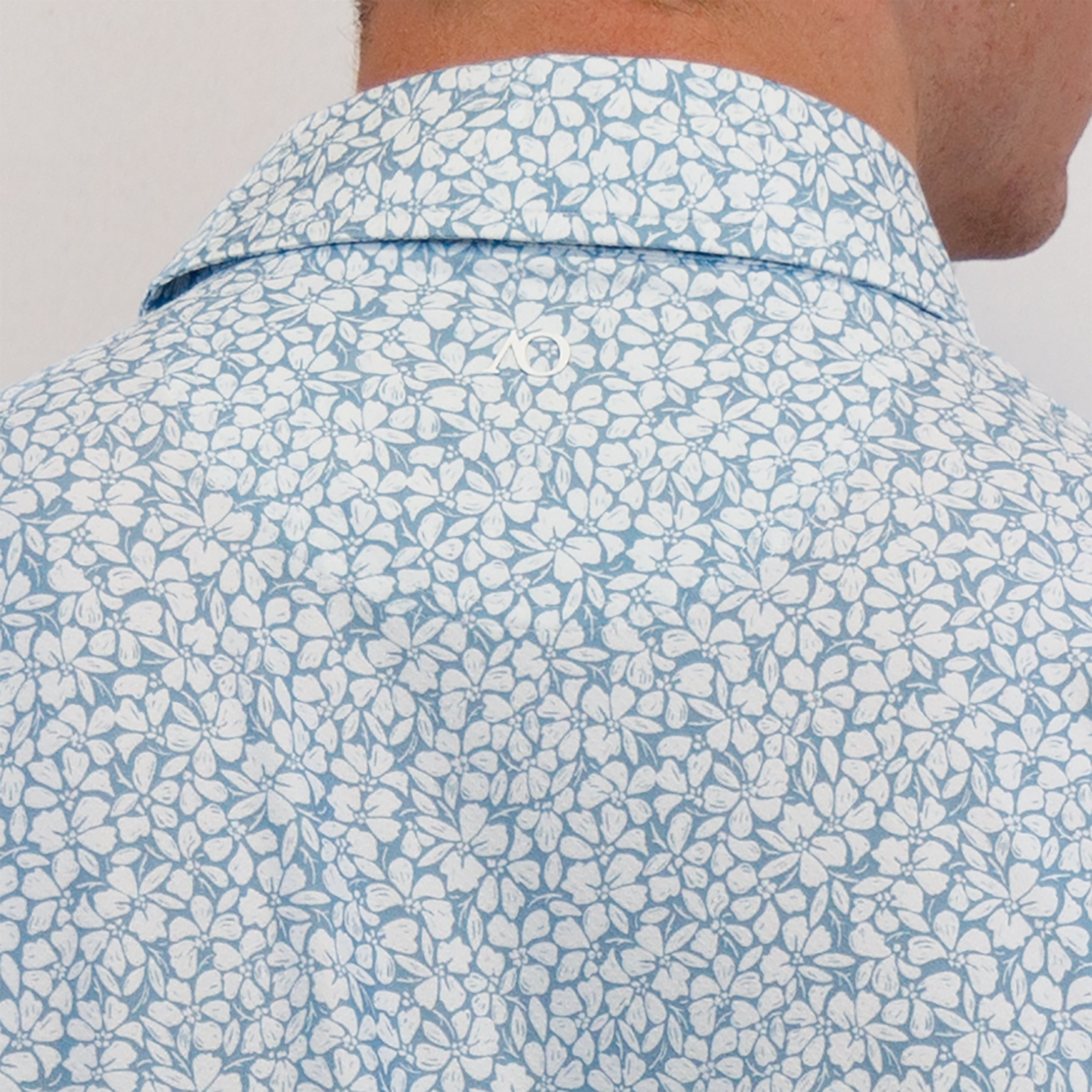 Button Down - Blue Fog Poppy