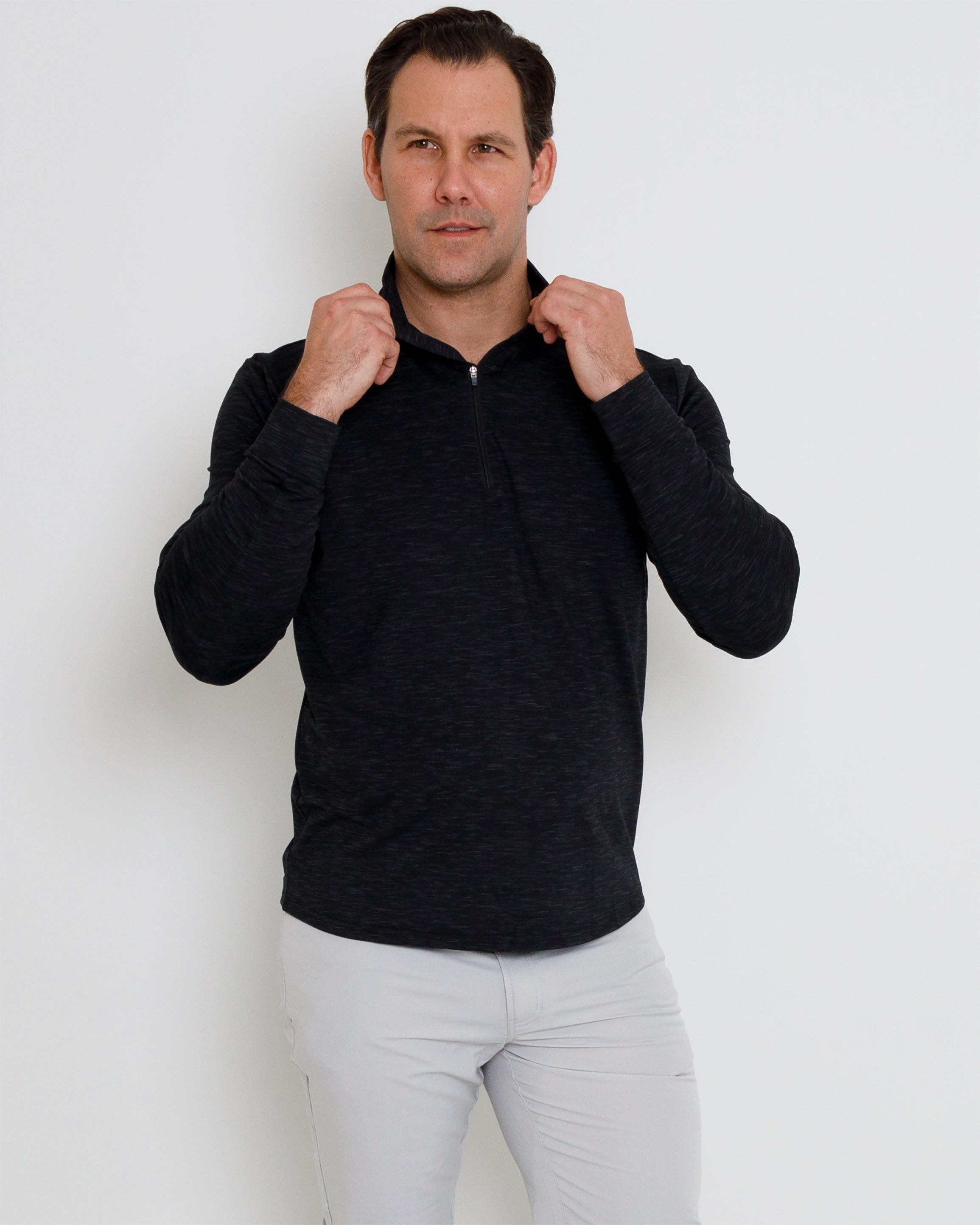 Calistoga Pullover - Black Heather