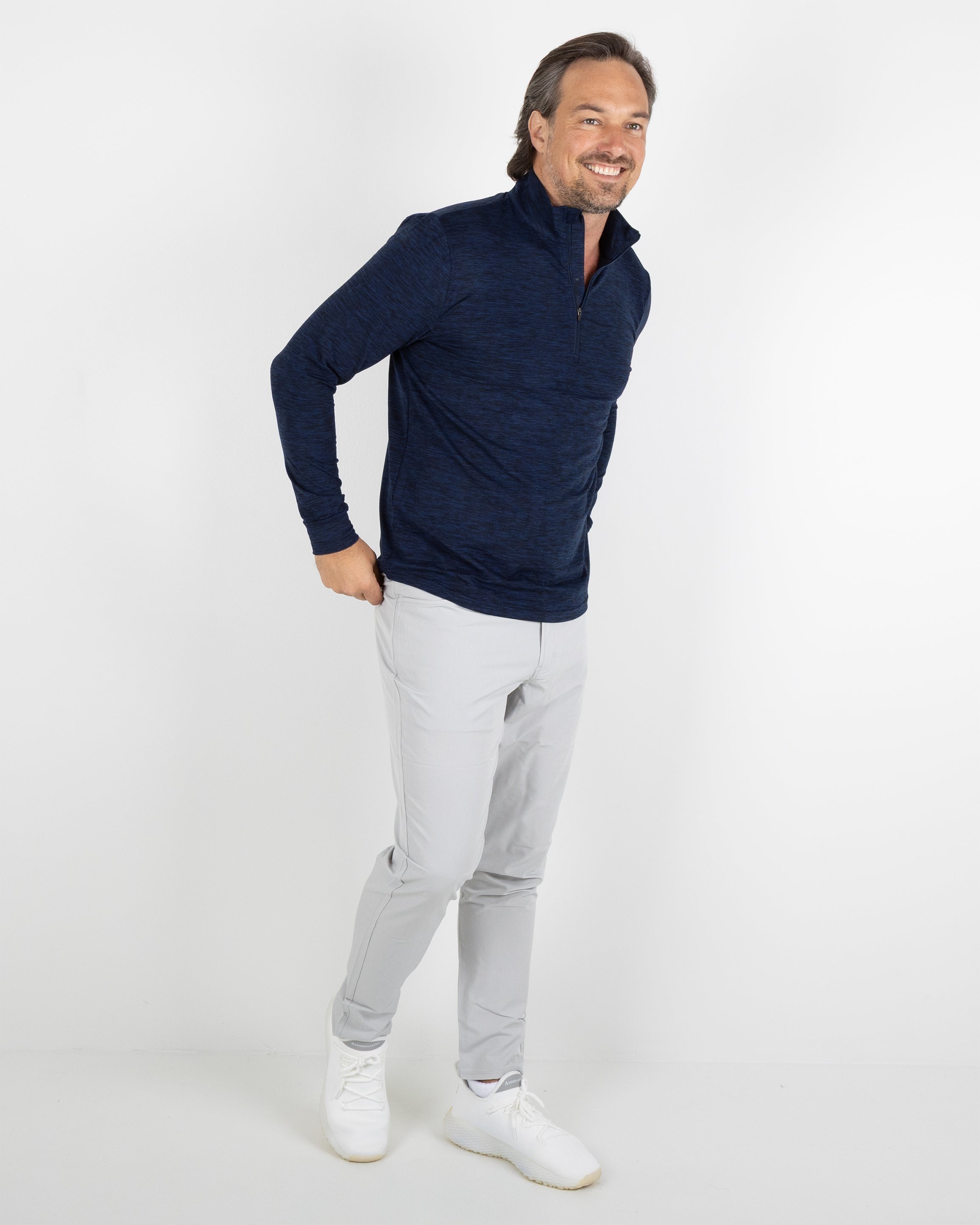 Calistoga Pullover - Navy Heather