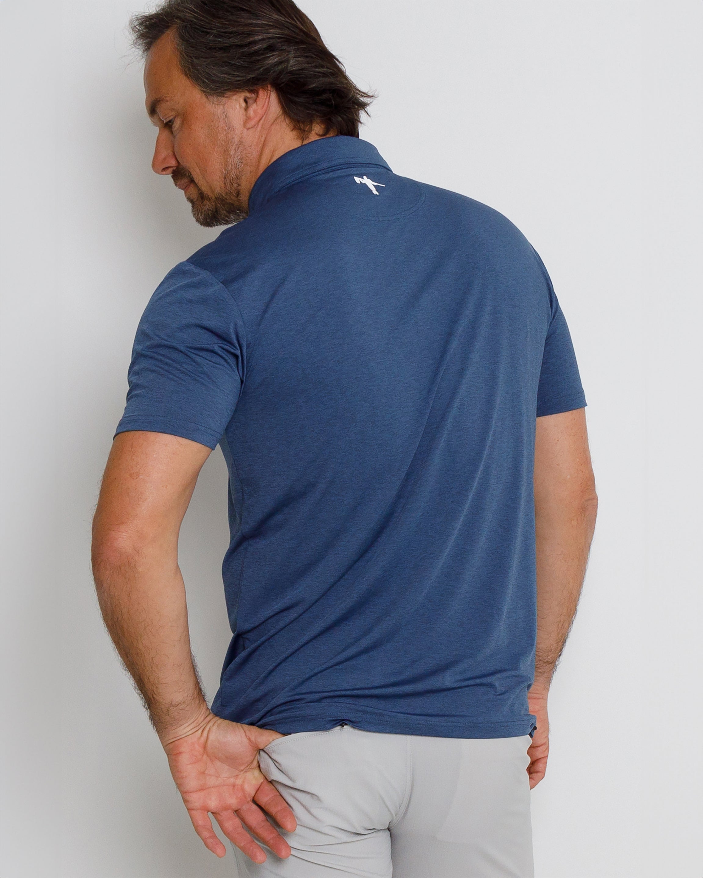 Competitor Polo - Dark Denim Heather