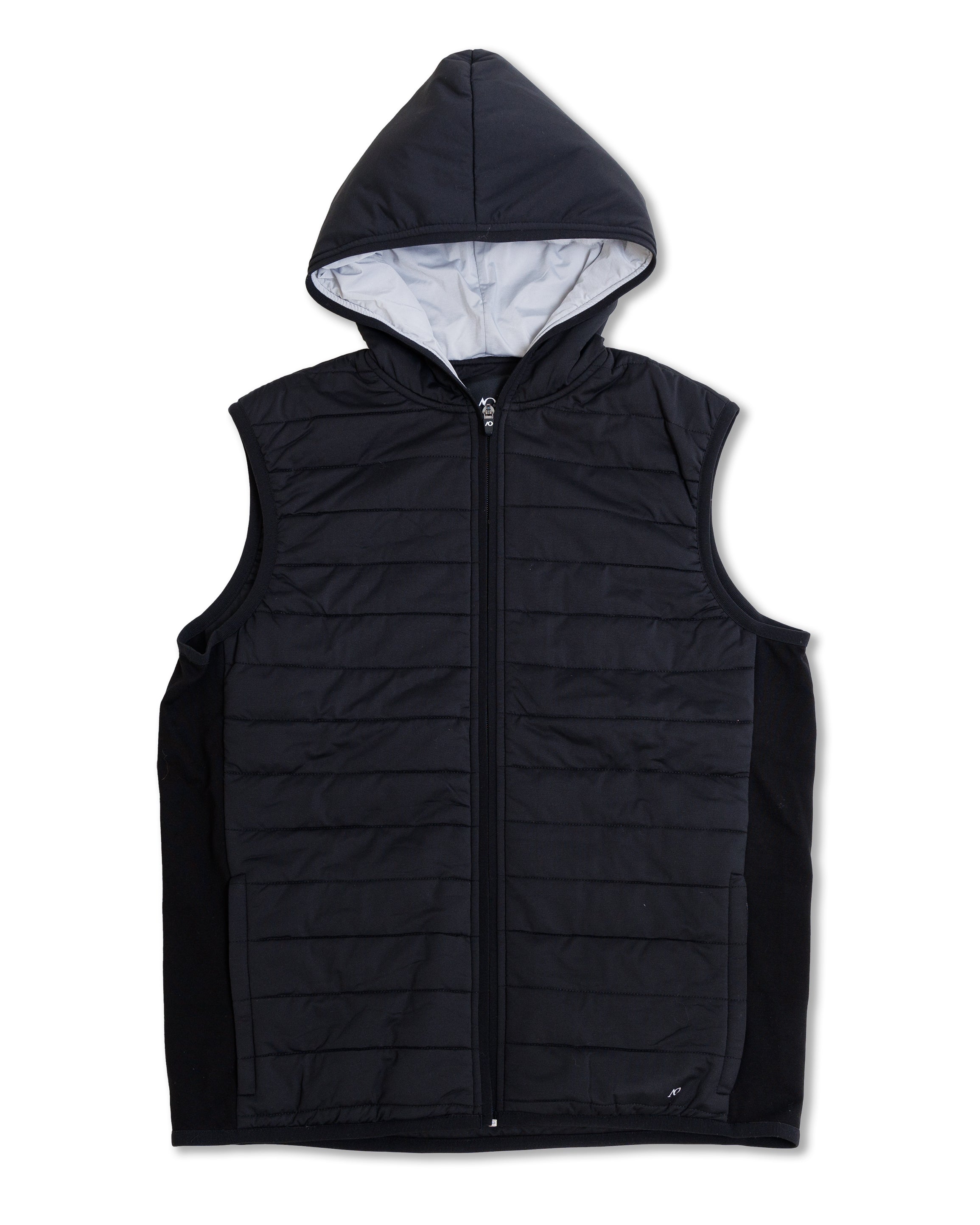 Corlys Hooded Vest - Black/Grey Heather