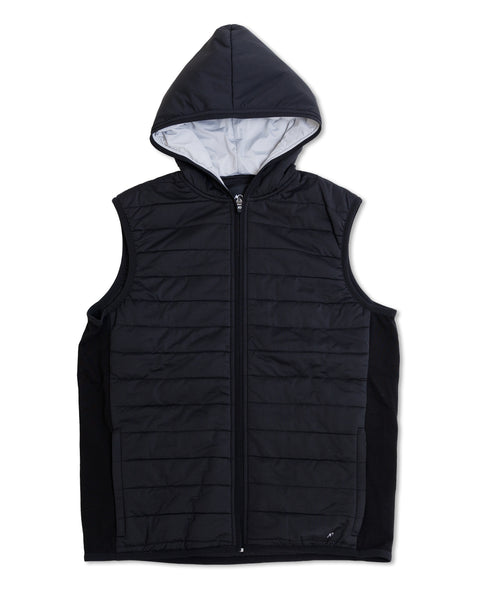 Corlys Hooded Vest - Black/Grey Heather – AndersonOrd