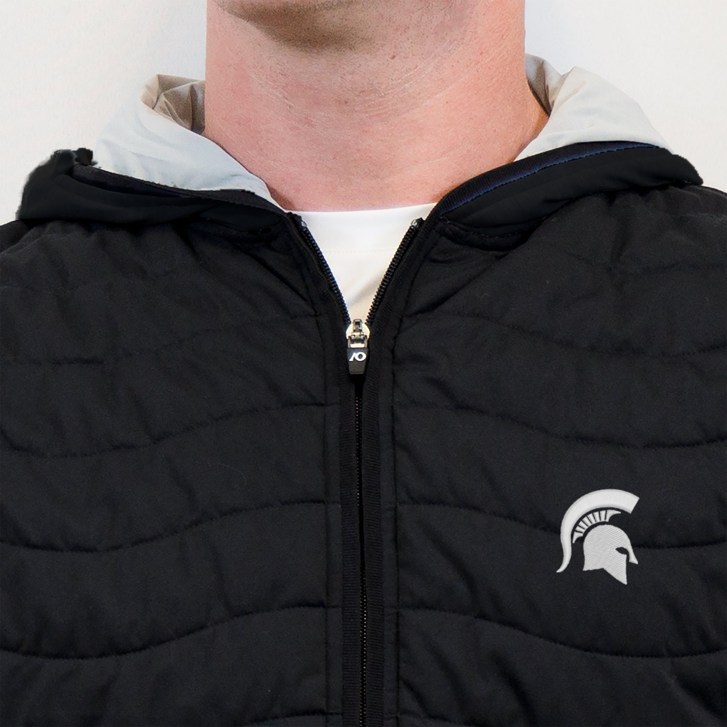 Corlys Hooded Vest MSU - Black/Grey Heather