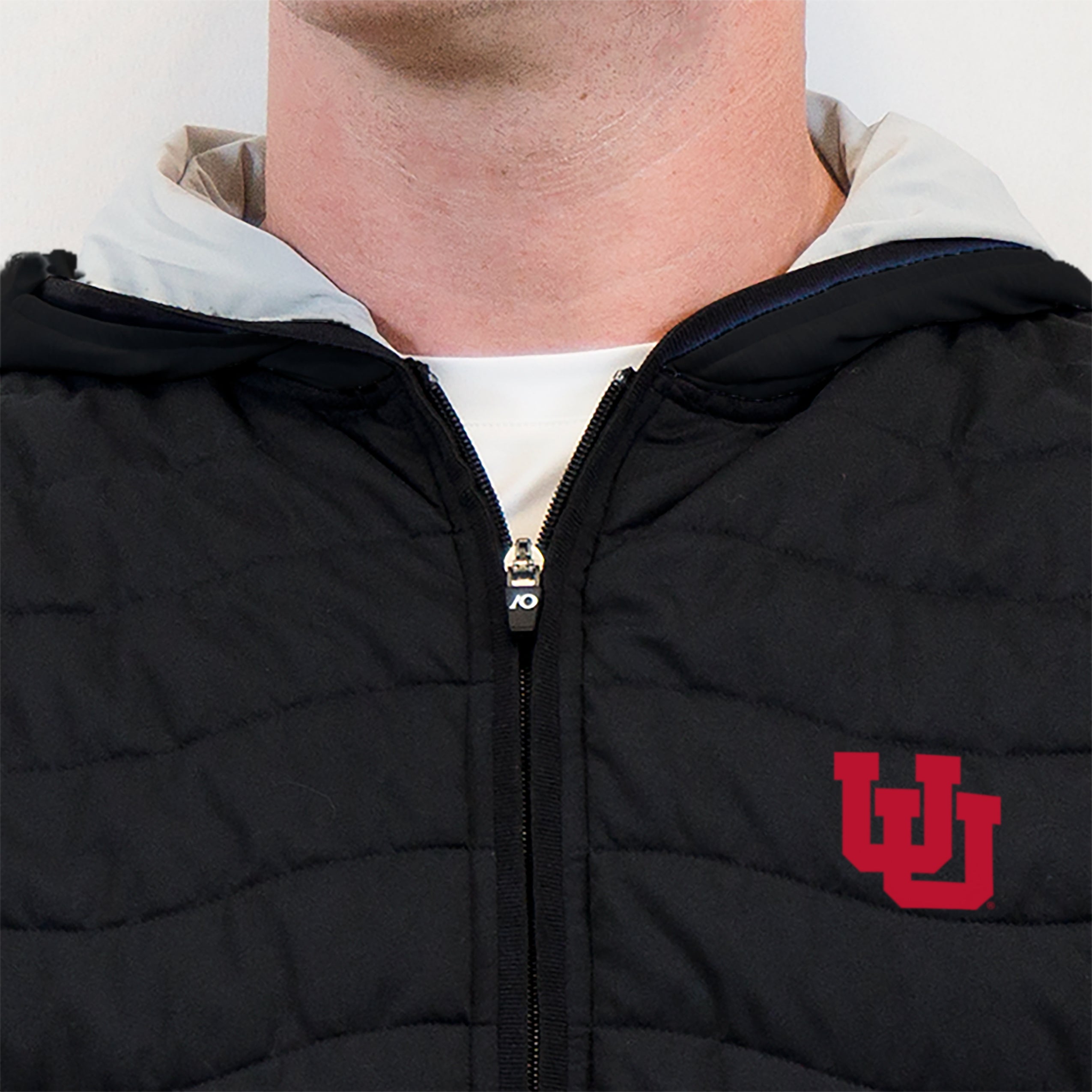 Corlys Hooded Vest Utah - Black/Grey Heather