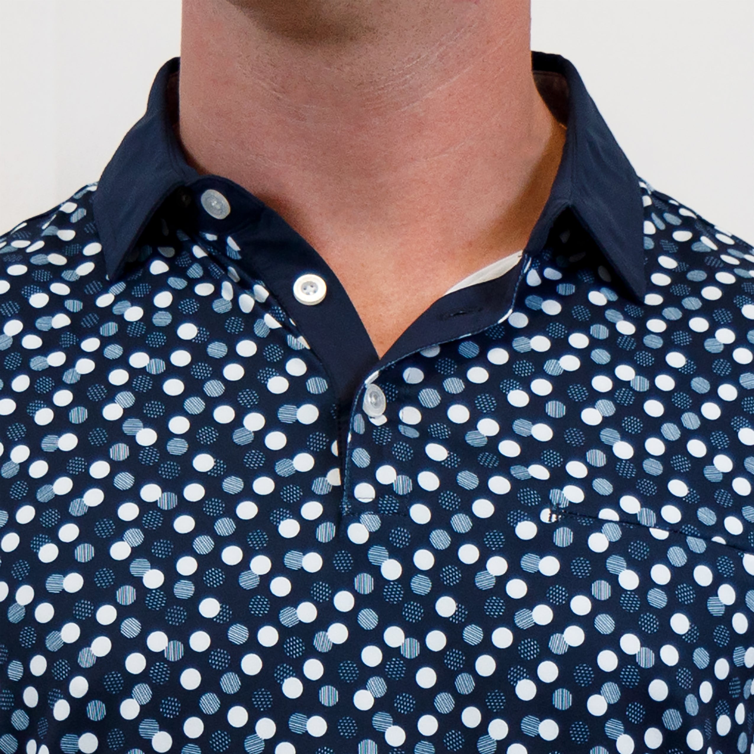 Cove Polo - Navy/White