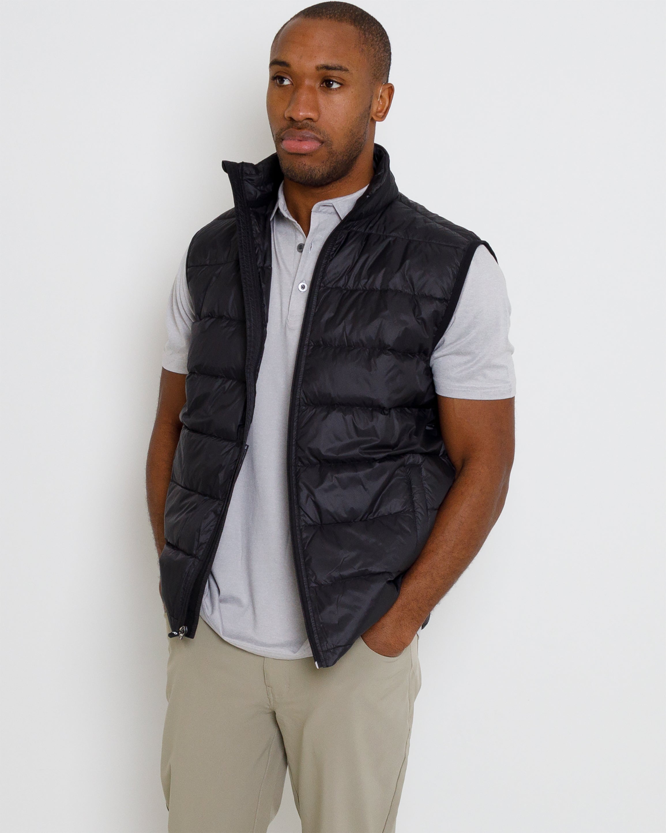 Down Vest - Black