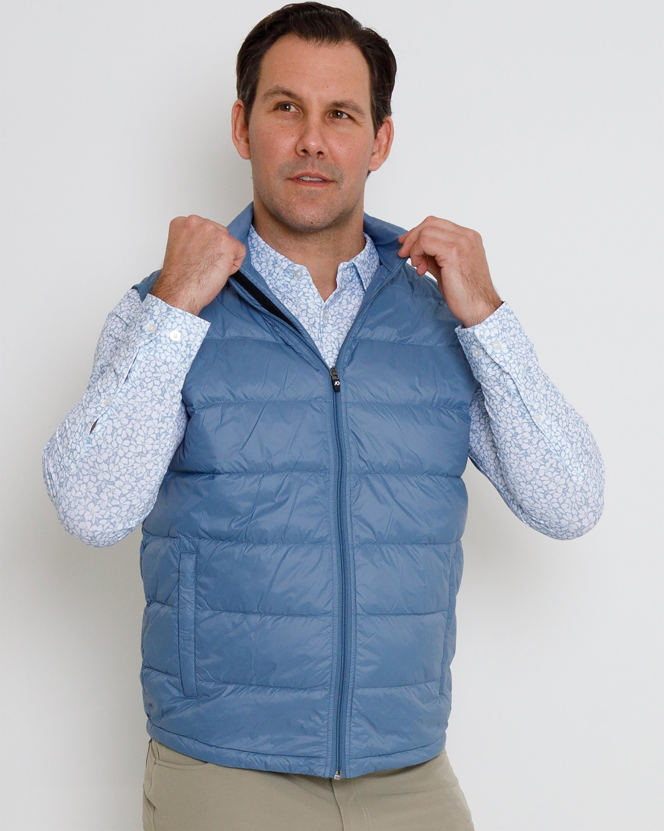 Down Vest - Laguna Blue