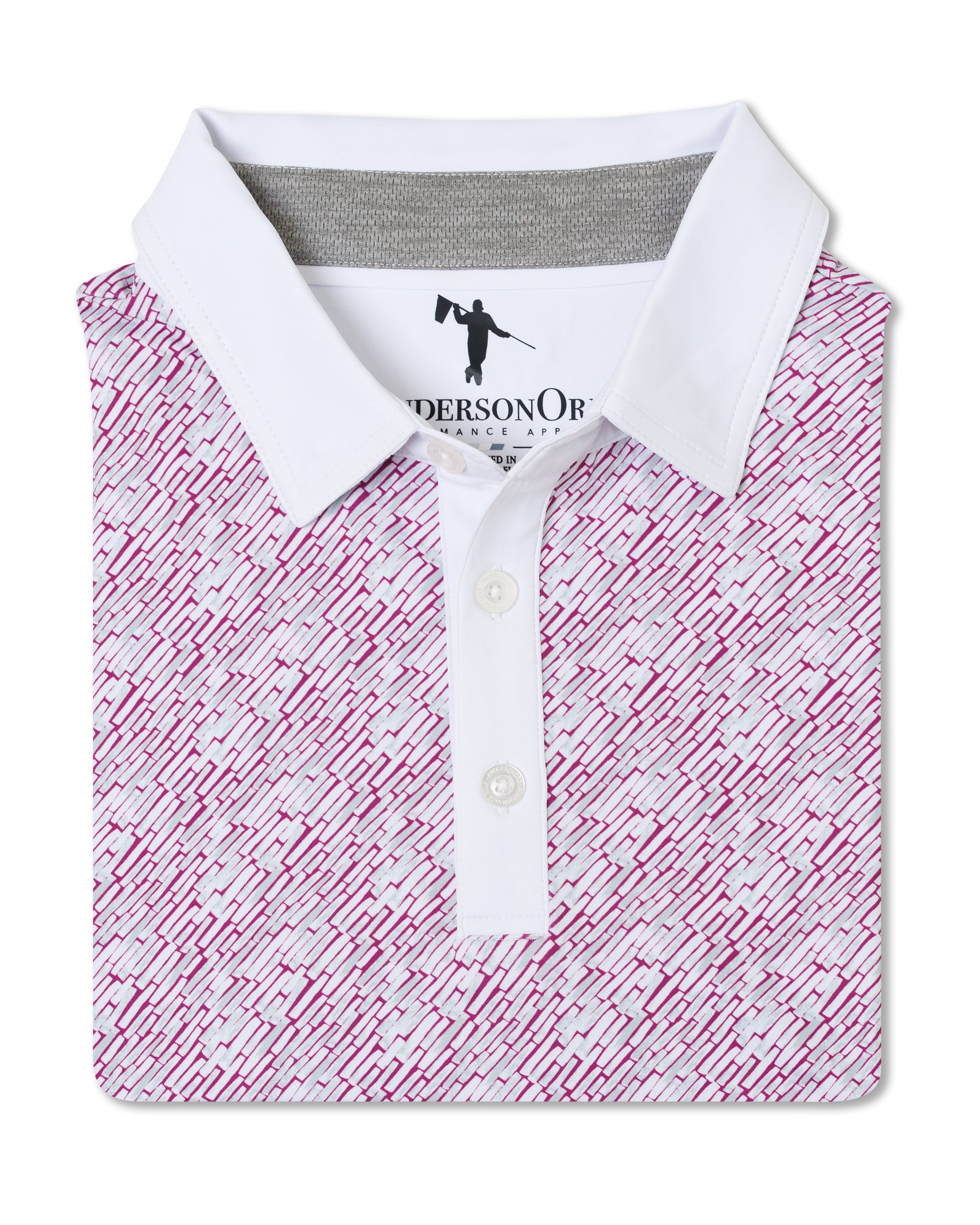 Firth Polo - Wild Aster/White/Steel