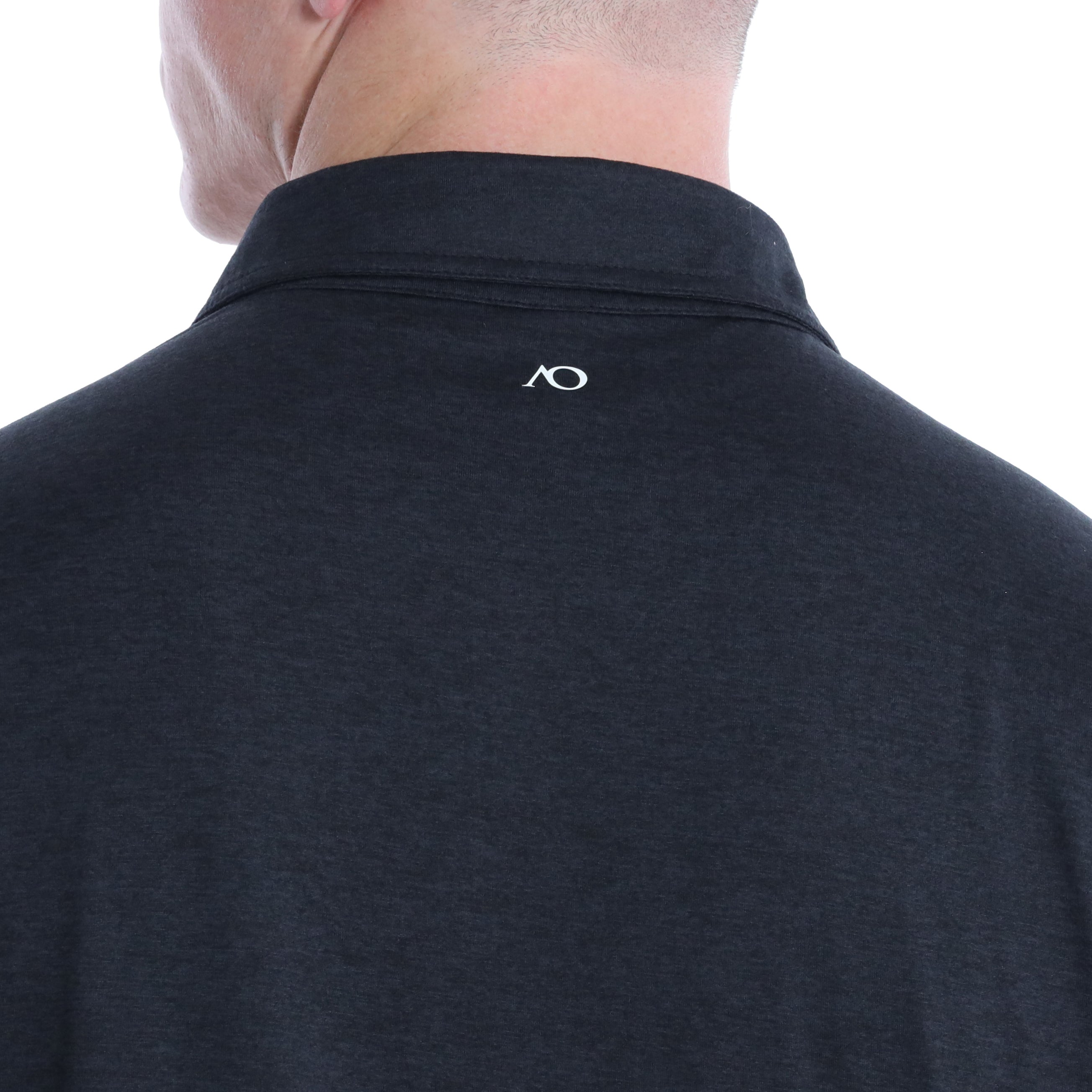 GAMER ICON POLO - BLACK HEATHER