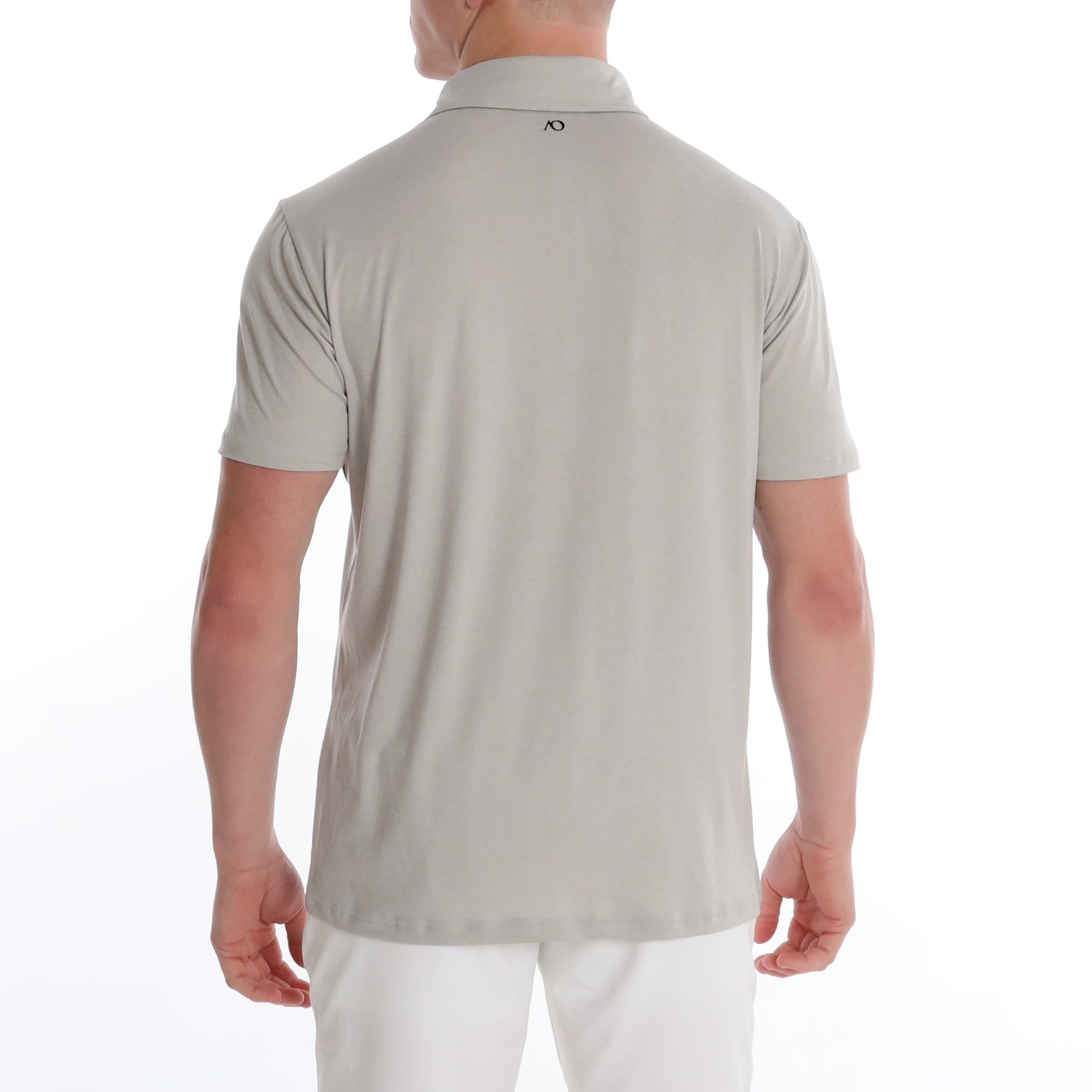 GAMER ICON POLO - PLATINUM HEATHER