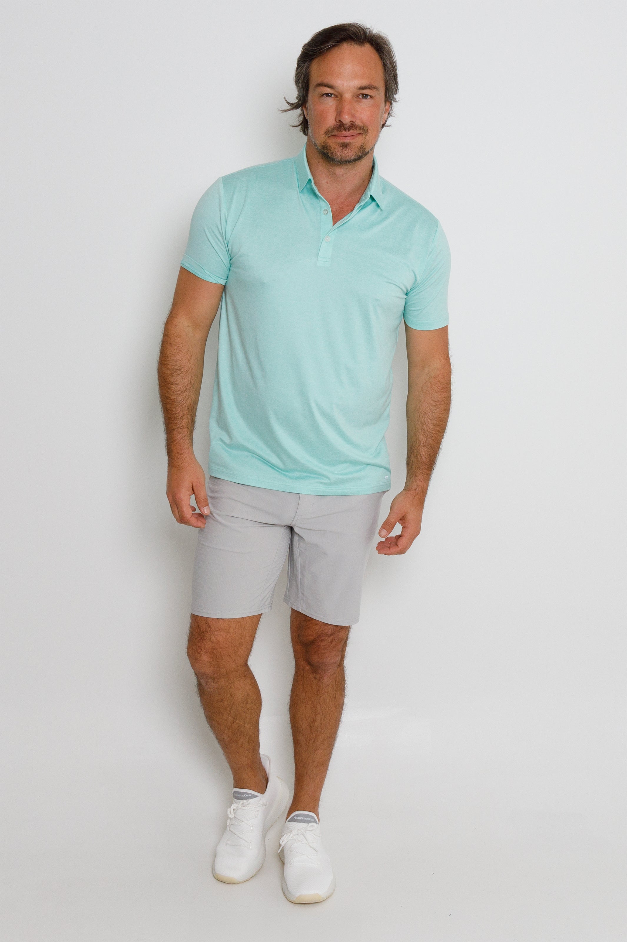 Gamer Polo - Beach Glass Heather