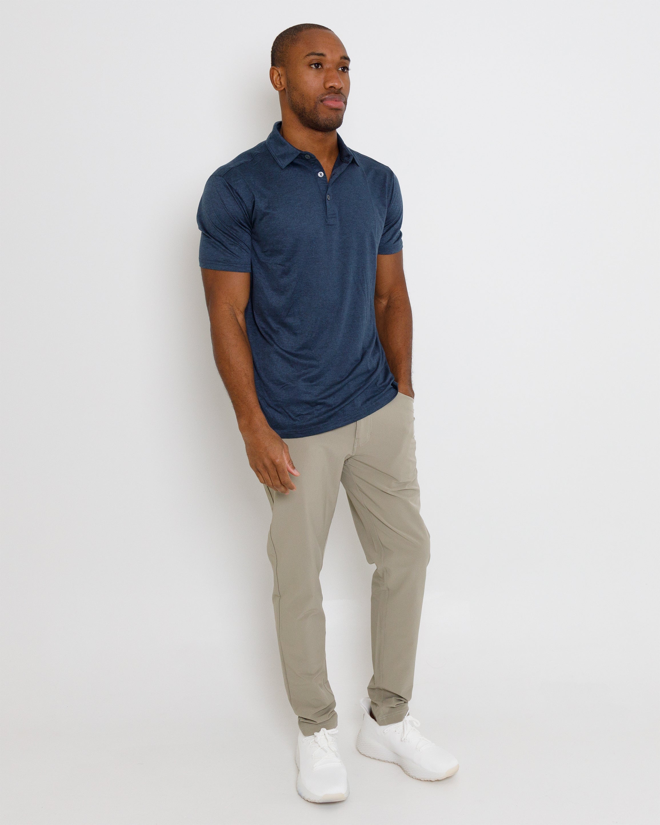 Gamer Polo - Navy Heather