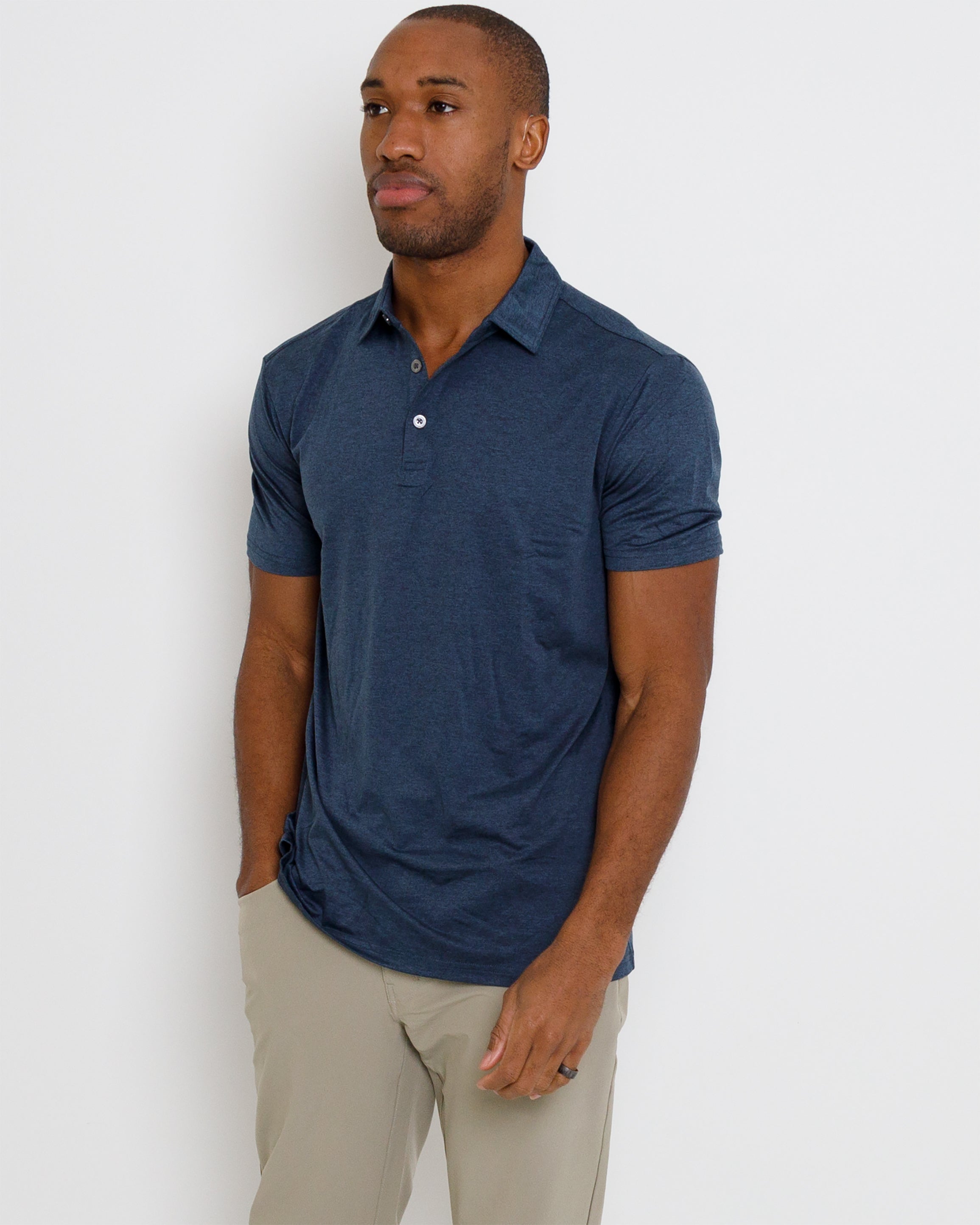 Gamer Polo - Navy Heather