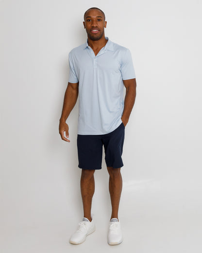 Gamer Polo - Niagara Mist Heather