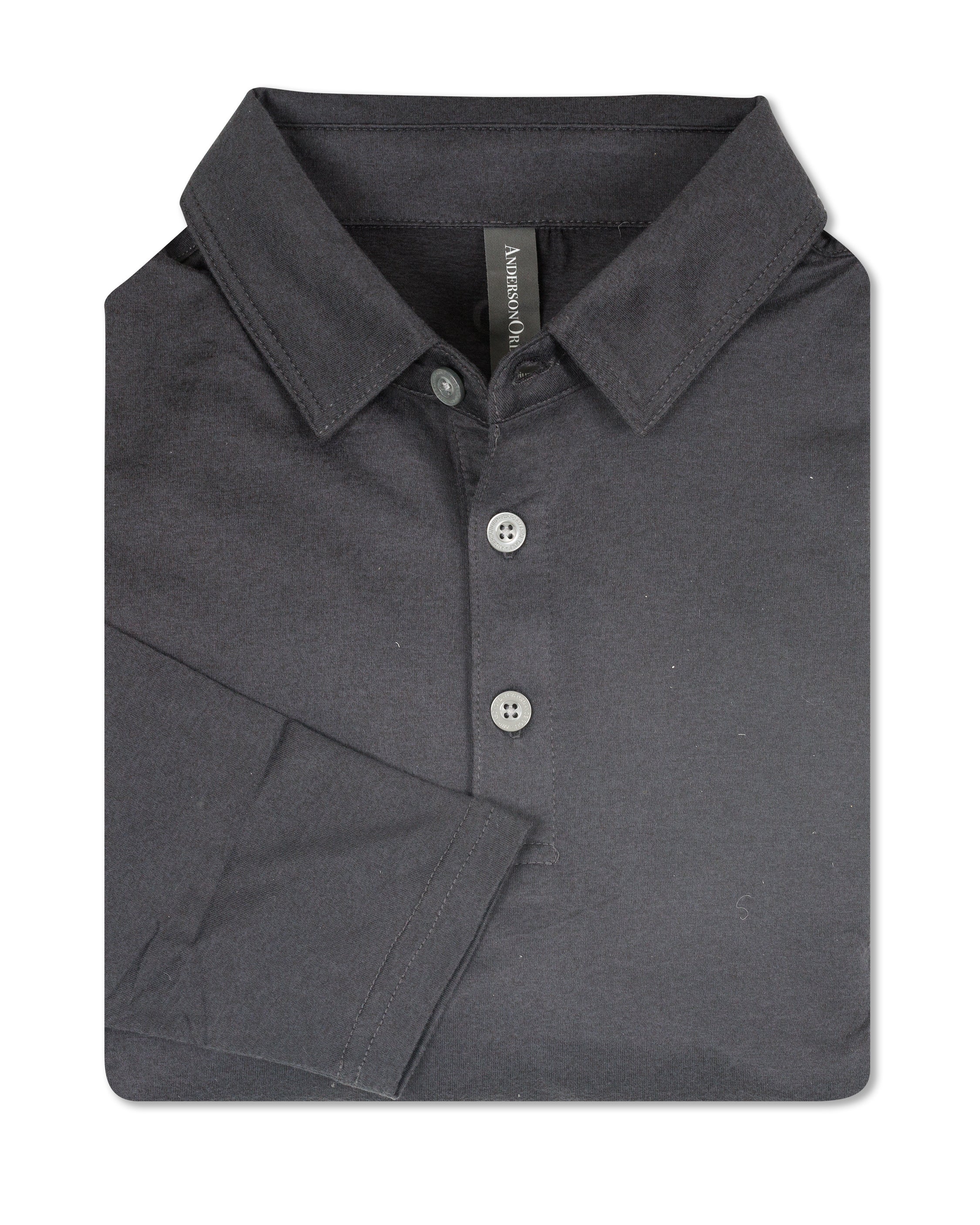 Gamer Long Sleeve Polo - Black Heather