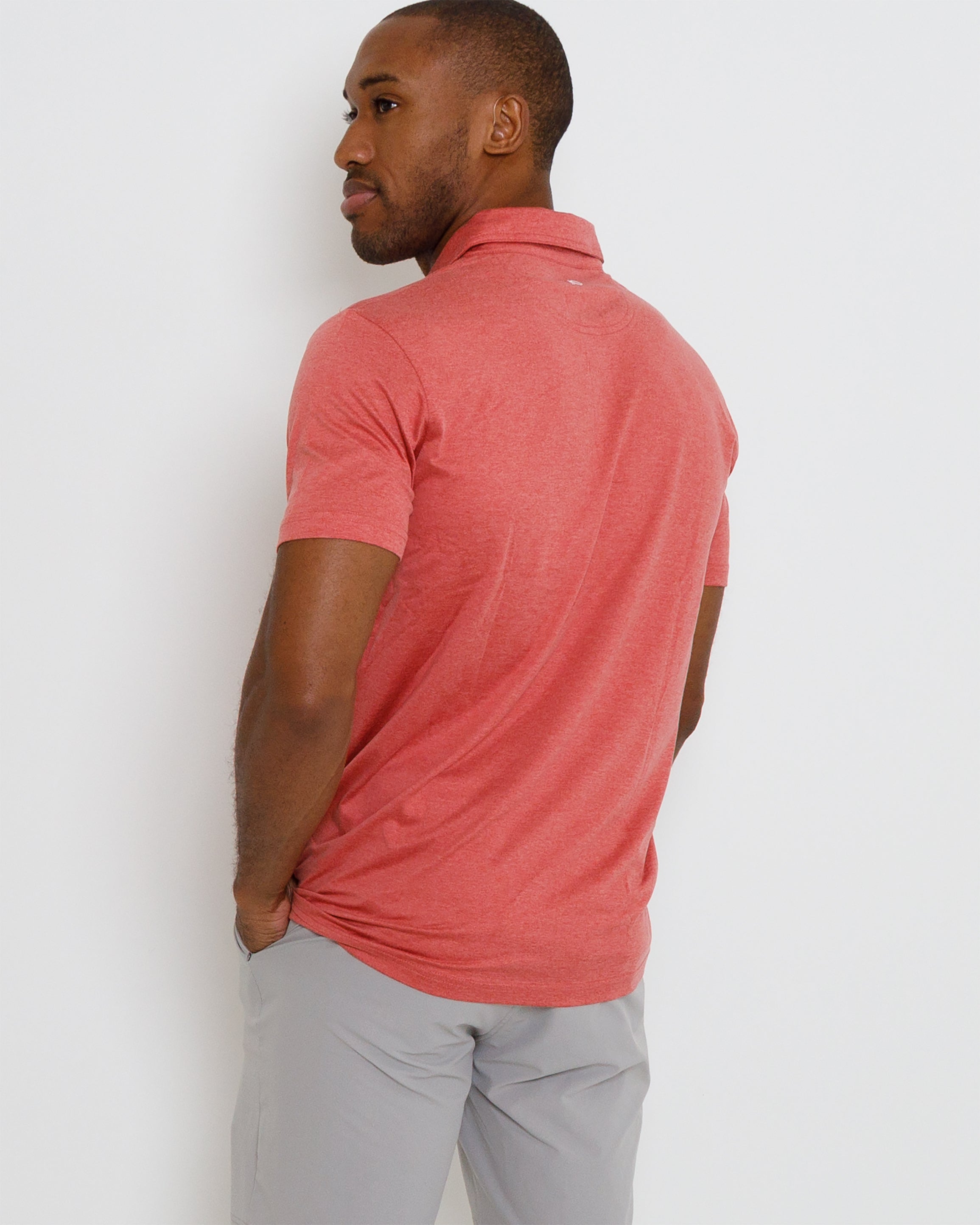 Gamer Polo - Mineral Red Heather