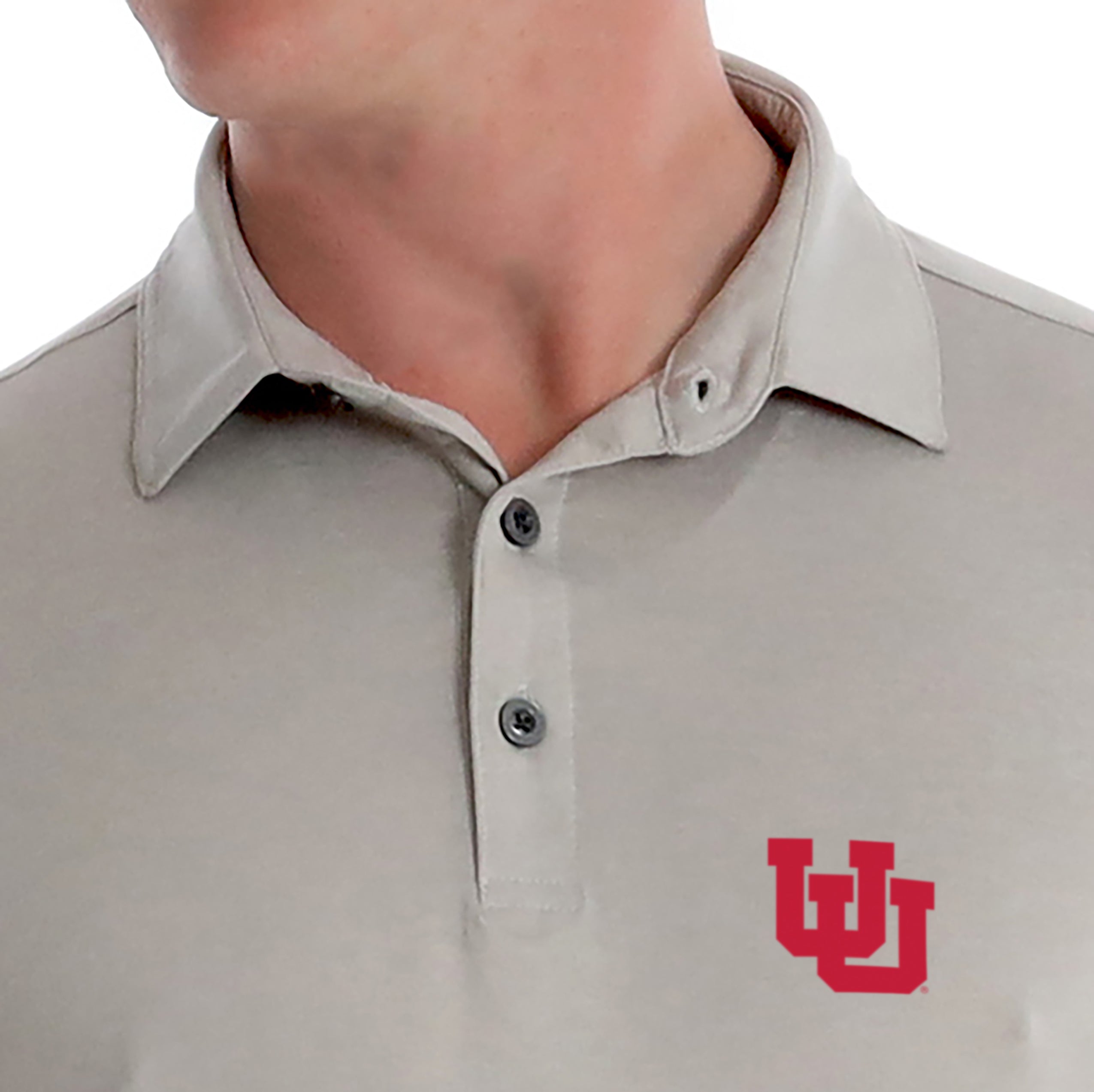 Gamer Polo Utah - Platinum Heather