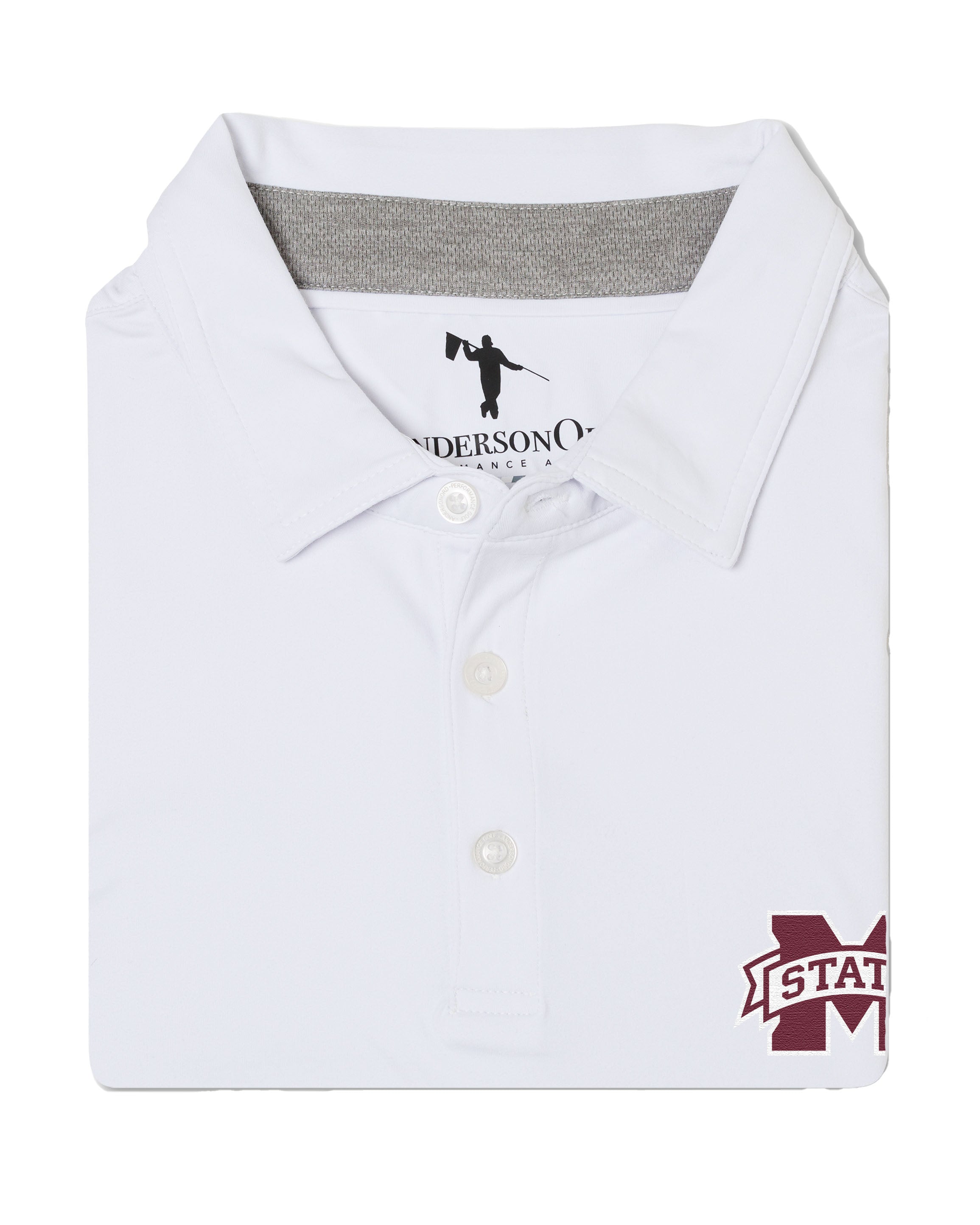 Laddie Polo Mississippi State - White